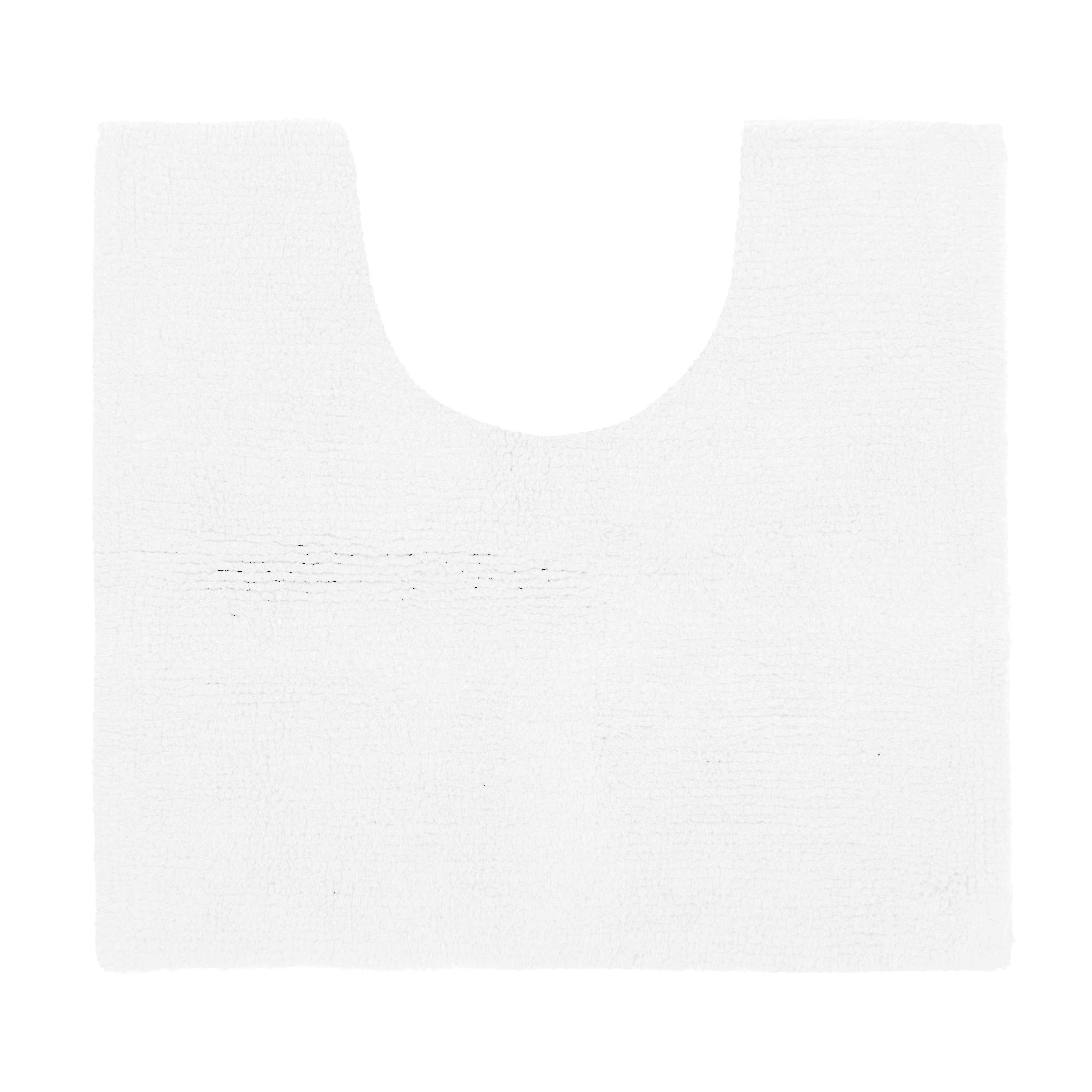 Toilet mat RIVA - cotton anti-slip, 50x45cm, white