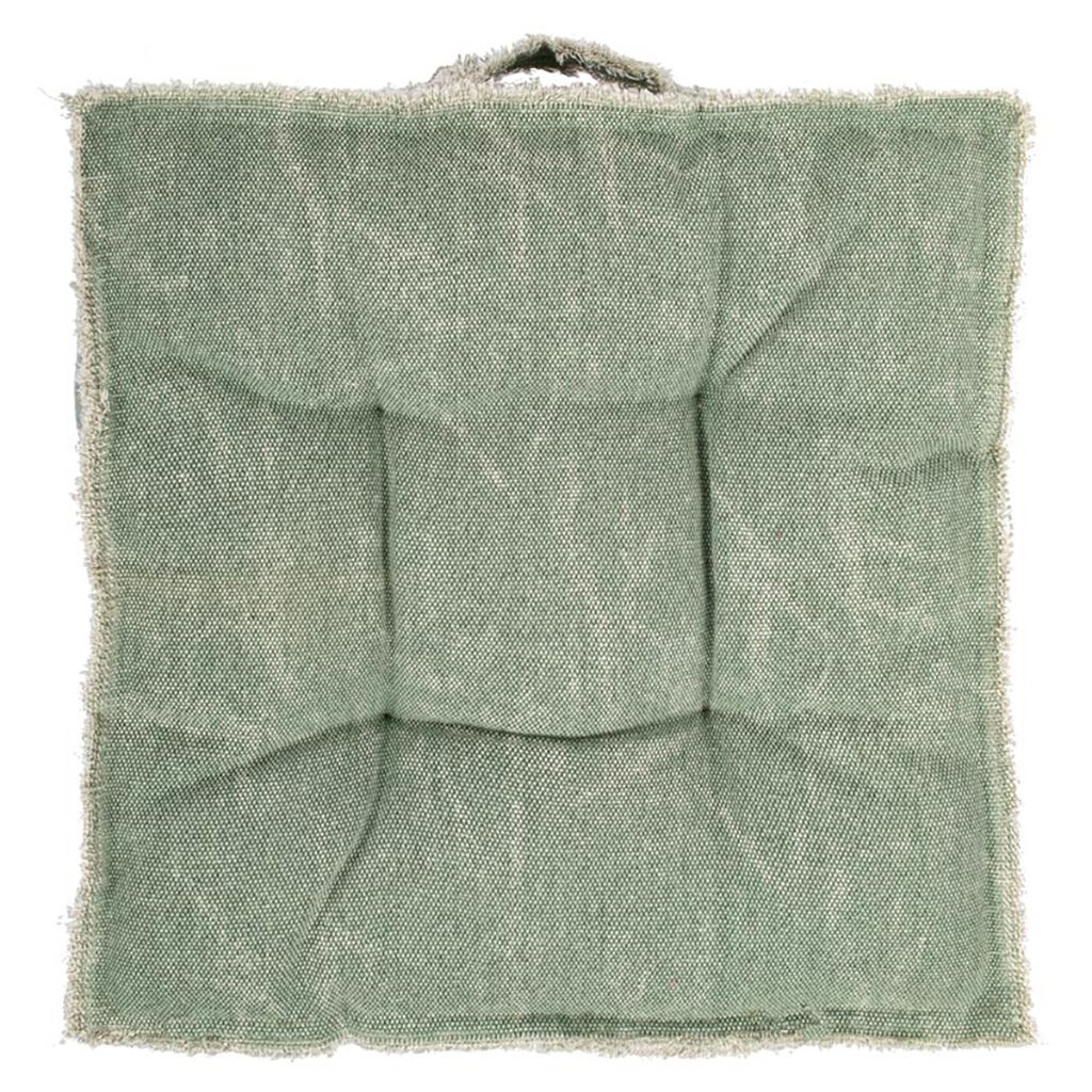 Box-cushion CHESTER 45x45x8cm, stone green