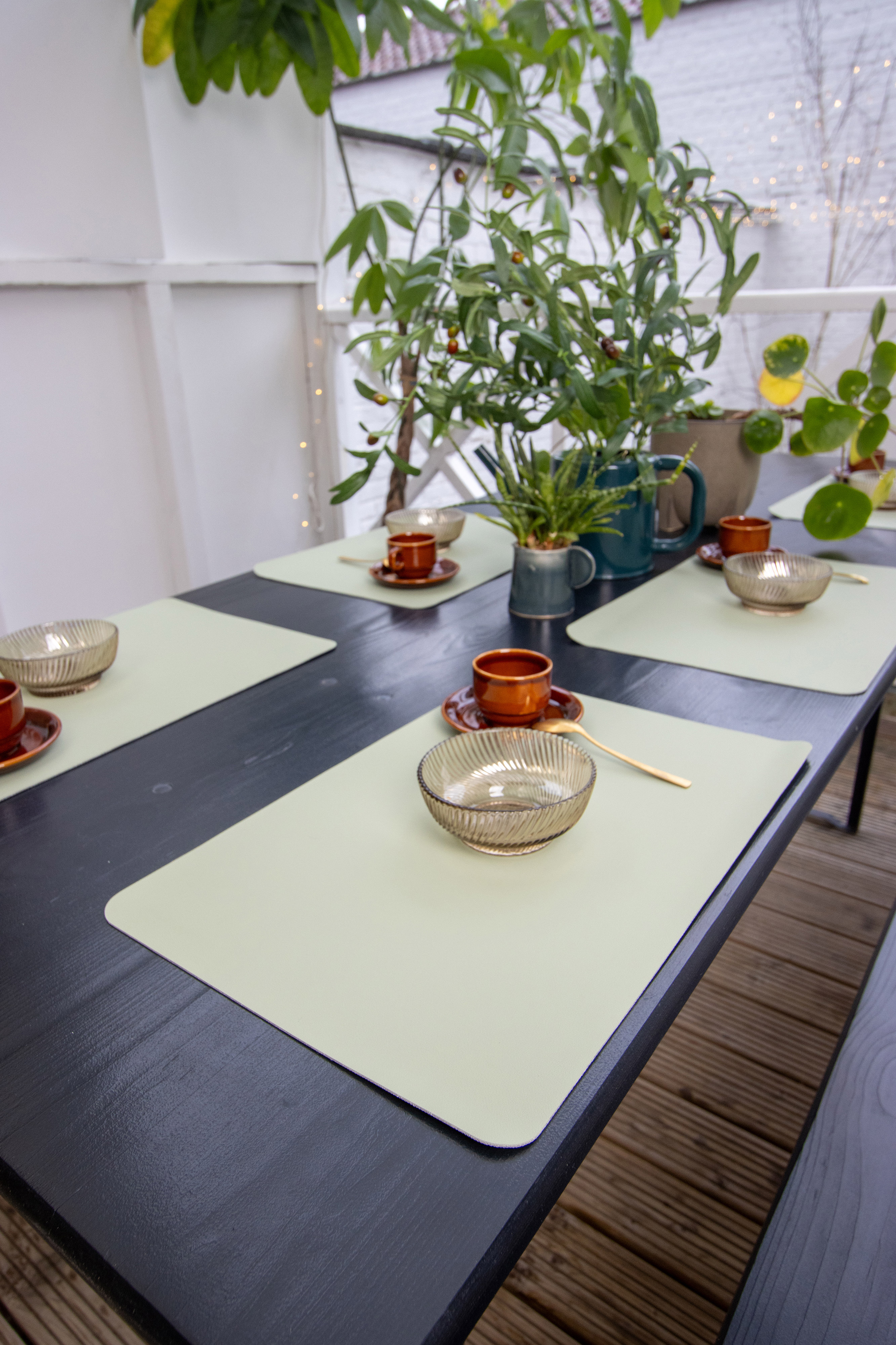 Placemat TORILL - antislip achterkant - 30x45 cm, groen