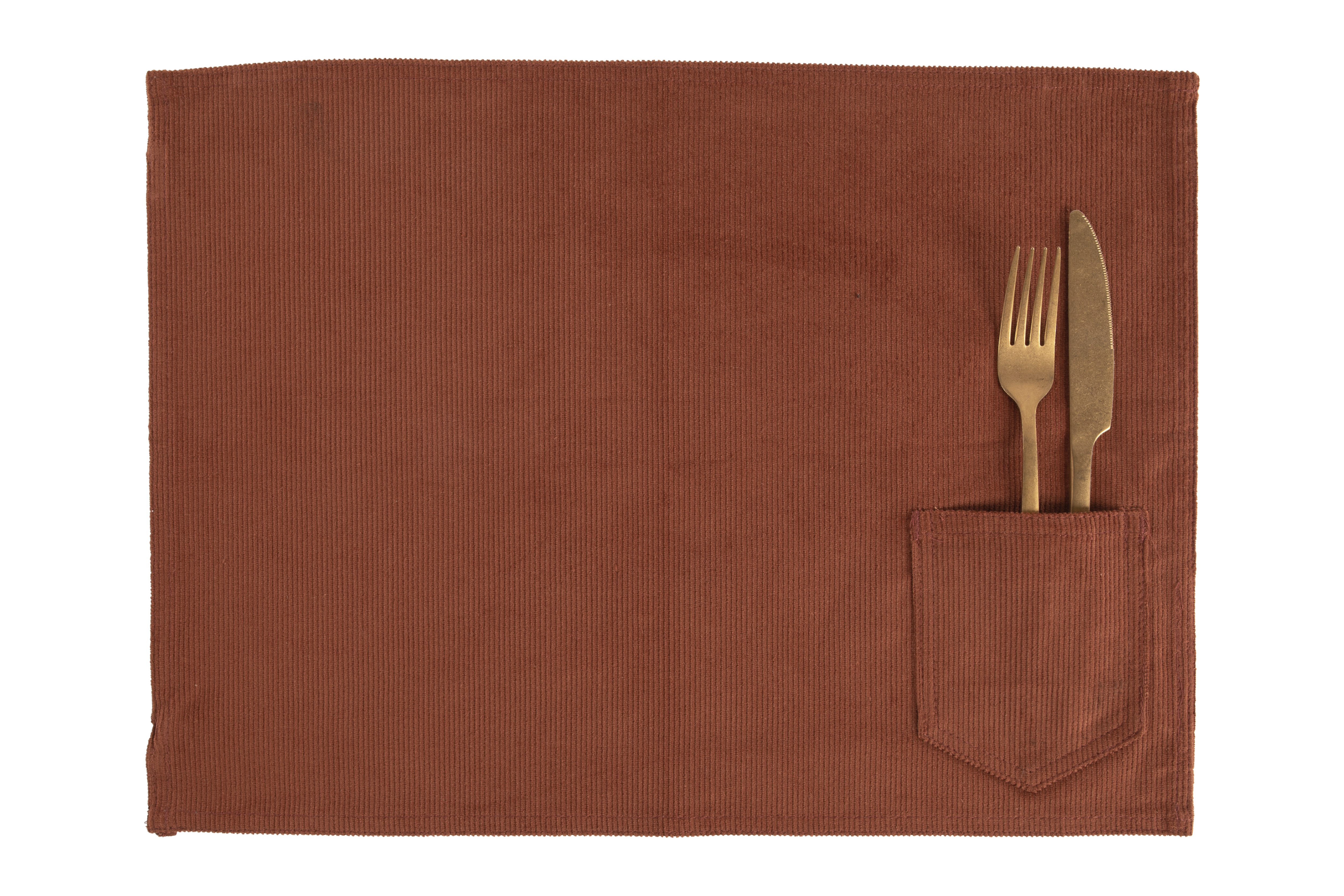 Placemat VELMAR - 33x45 cm, cognac