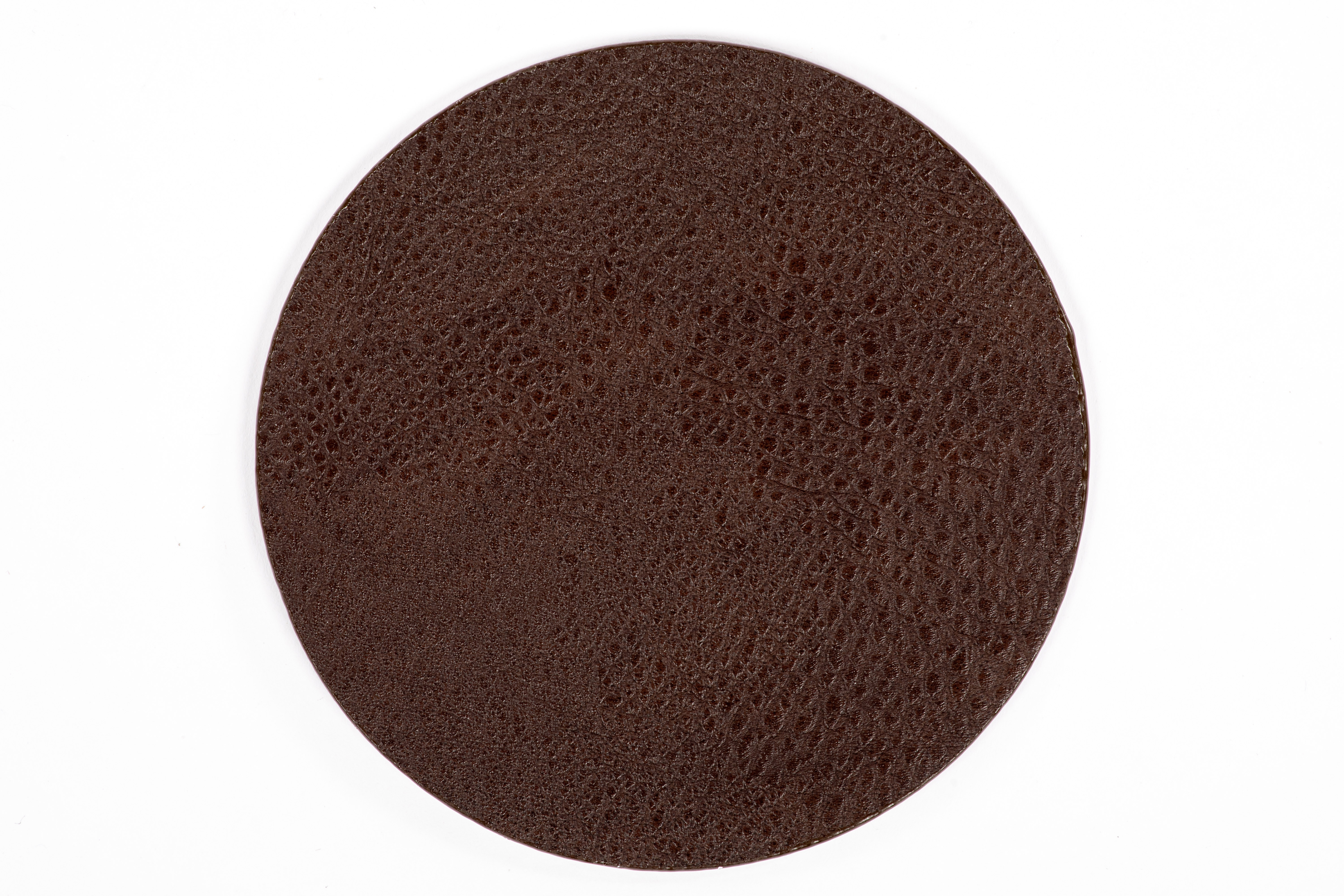 Dessous de verre TROJA – SET/4 – Dia 10 cm – Rond, brun foncé