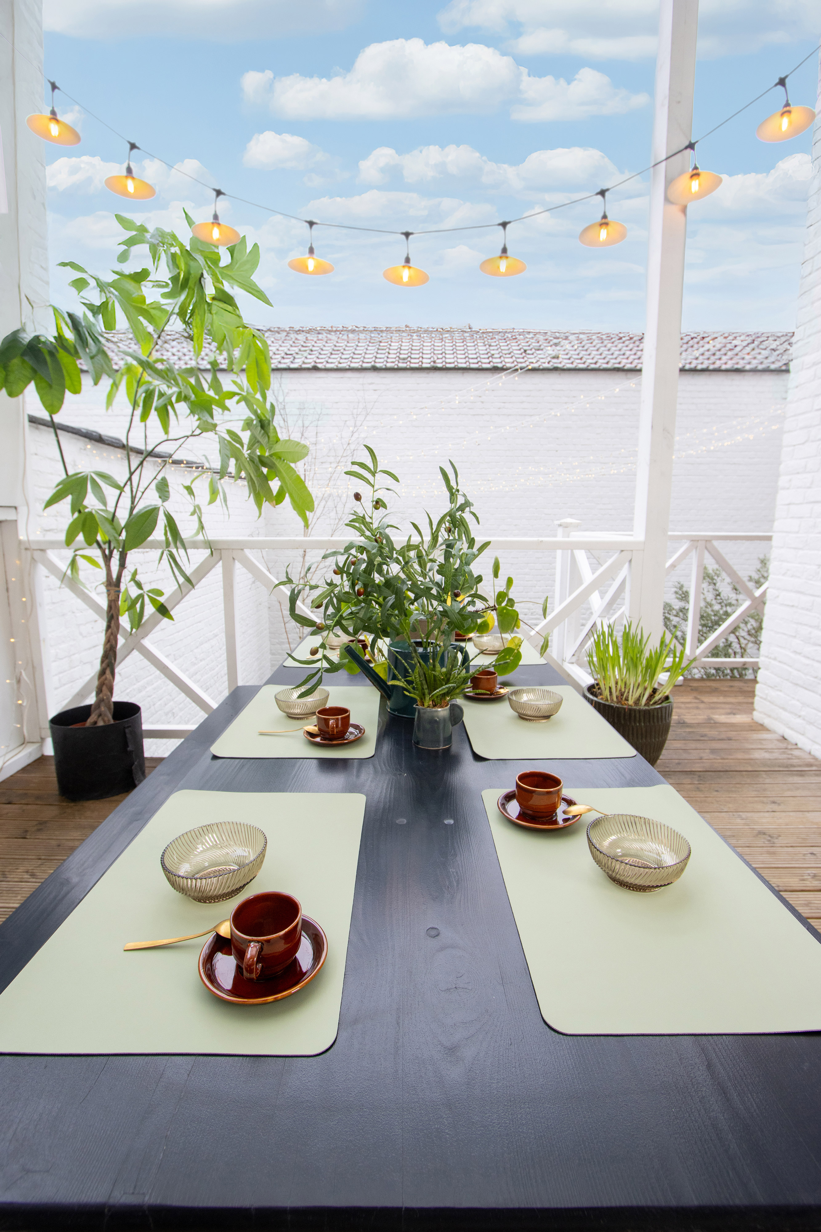 Placemat TORILL - antislip achterkant - 30x45 cm, groen