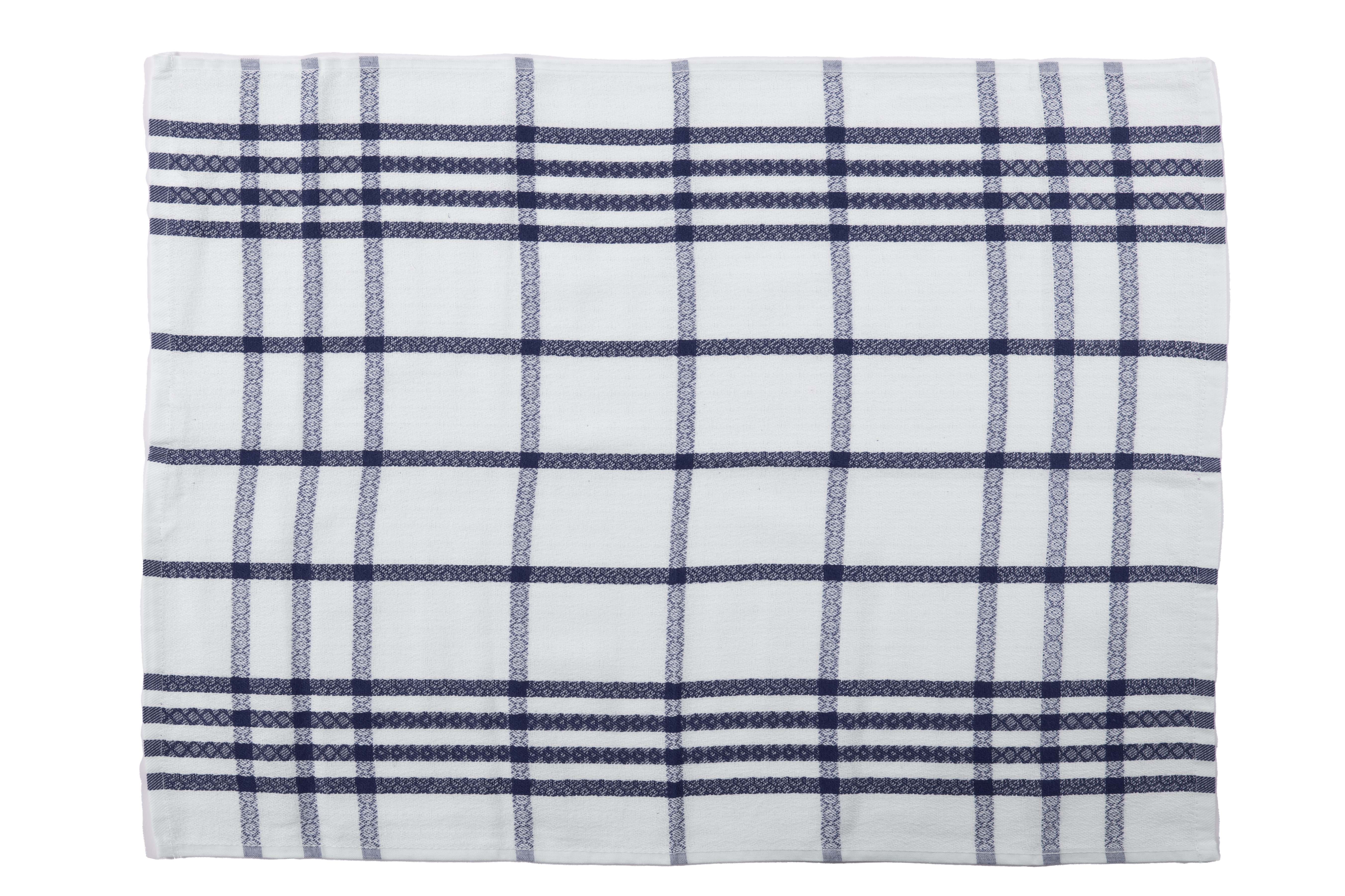 Torchon BIO COTON - SET/3 - 50x70 cm, bleu