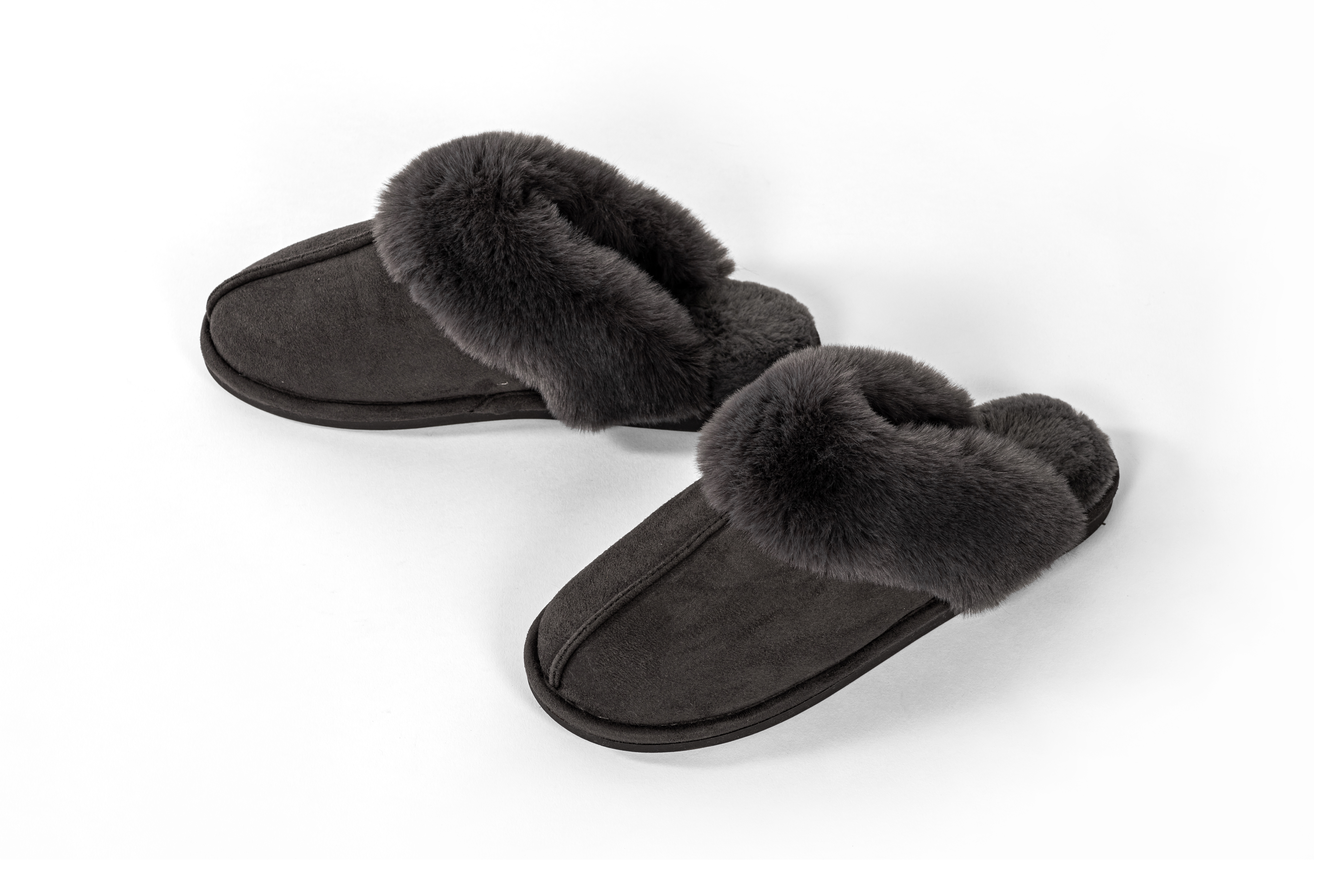 Suede slippers SNUGGS 38/39, black