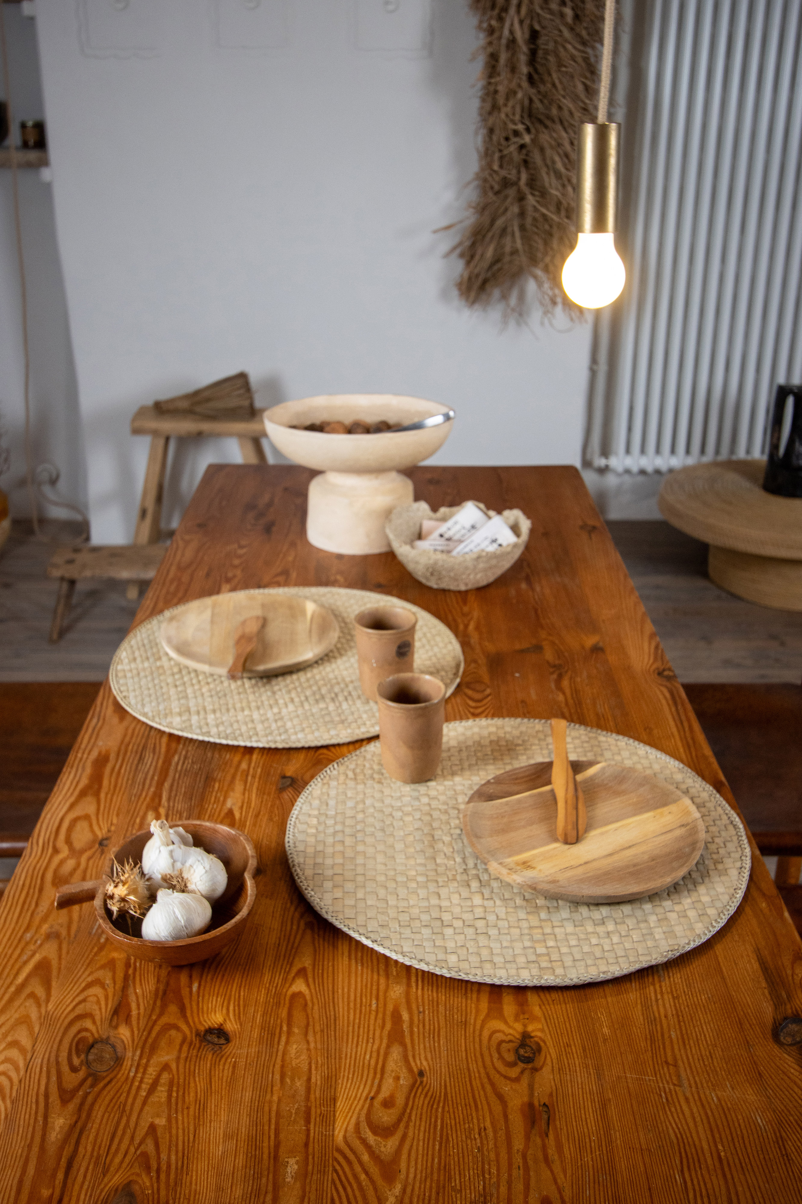 Placemat YARA - Dia 38 cm - Round, beige