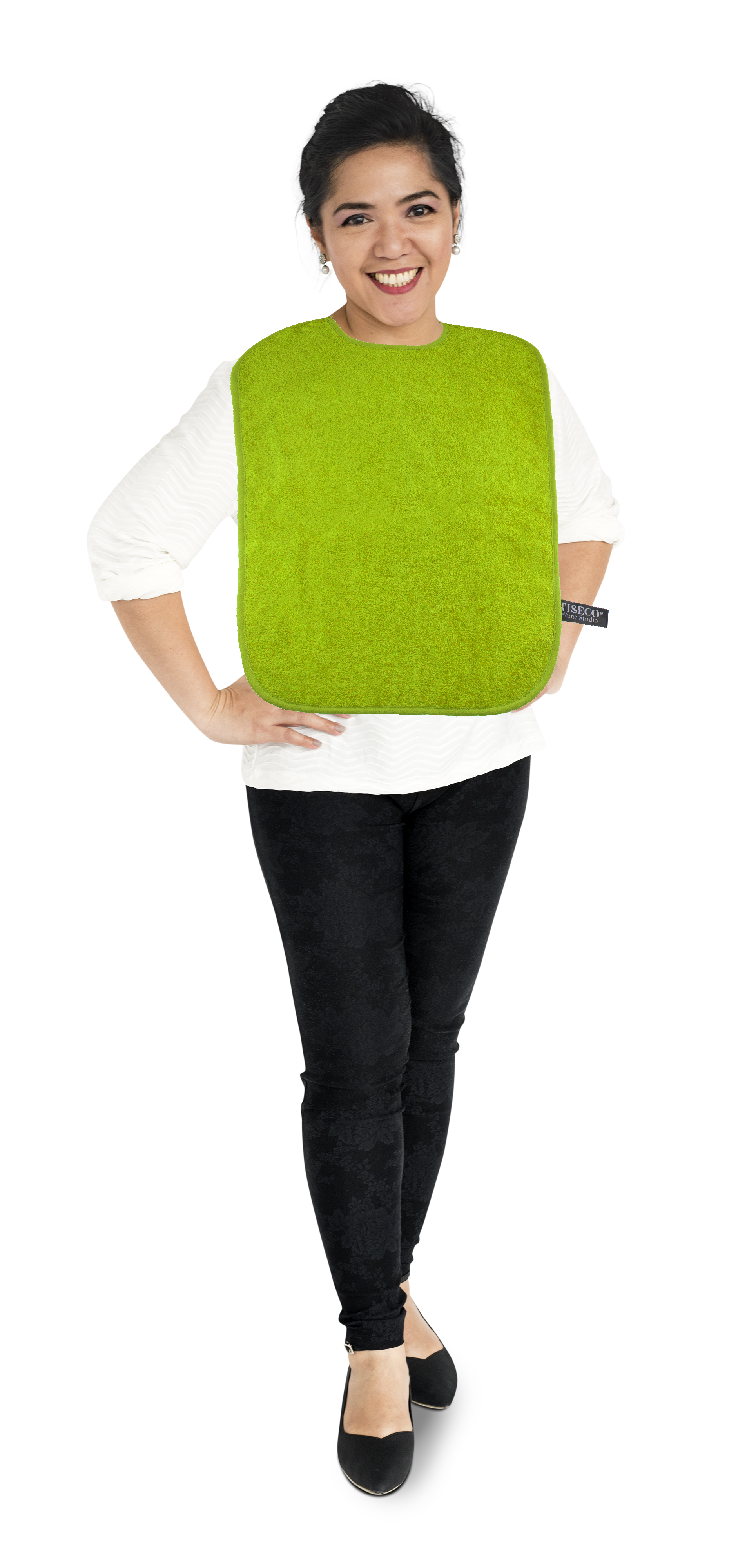 Bib uni - 50x60 cm, green