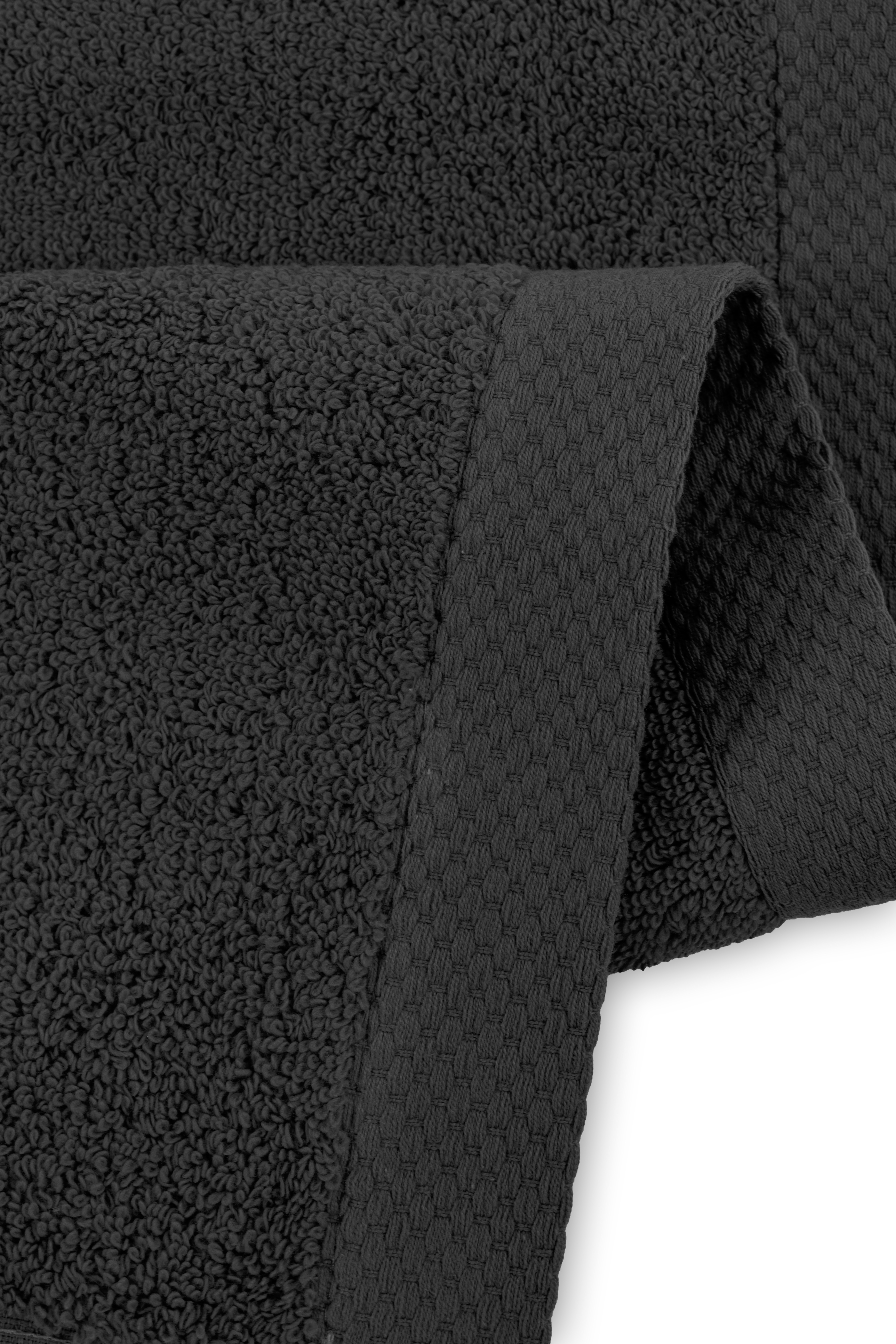 Bath sheet DELUX 70x140cm, black