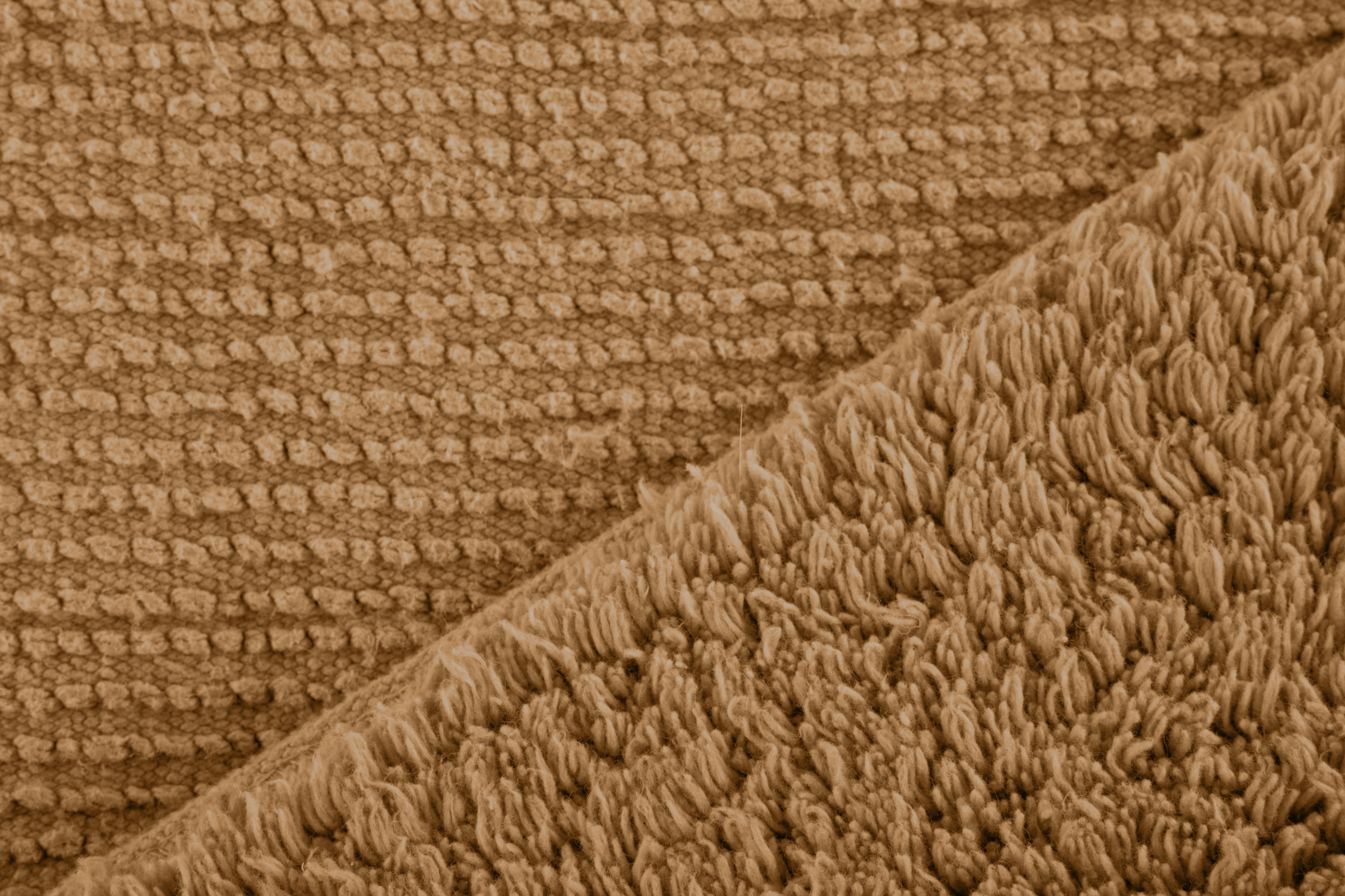Toilet mat RIVA - cotton anti-slip, 50x45cm, indian tan