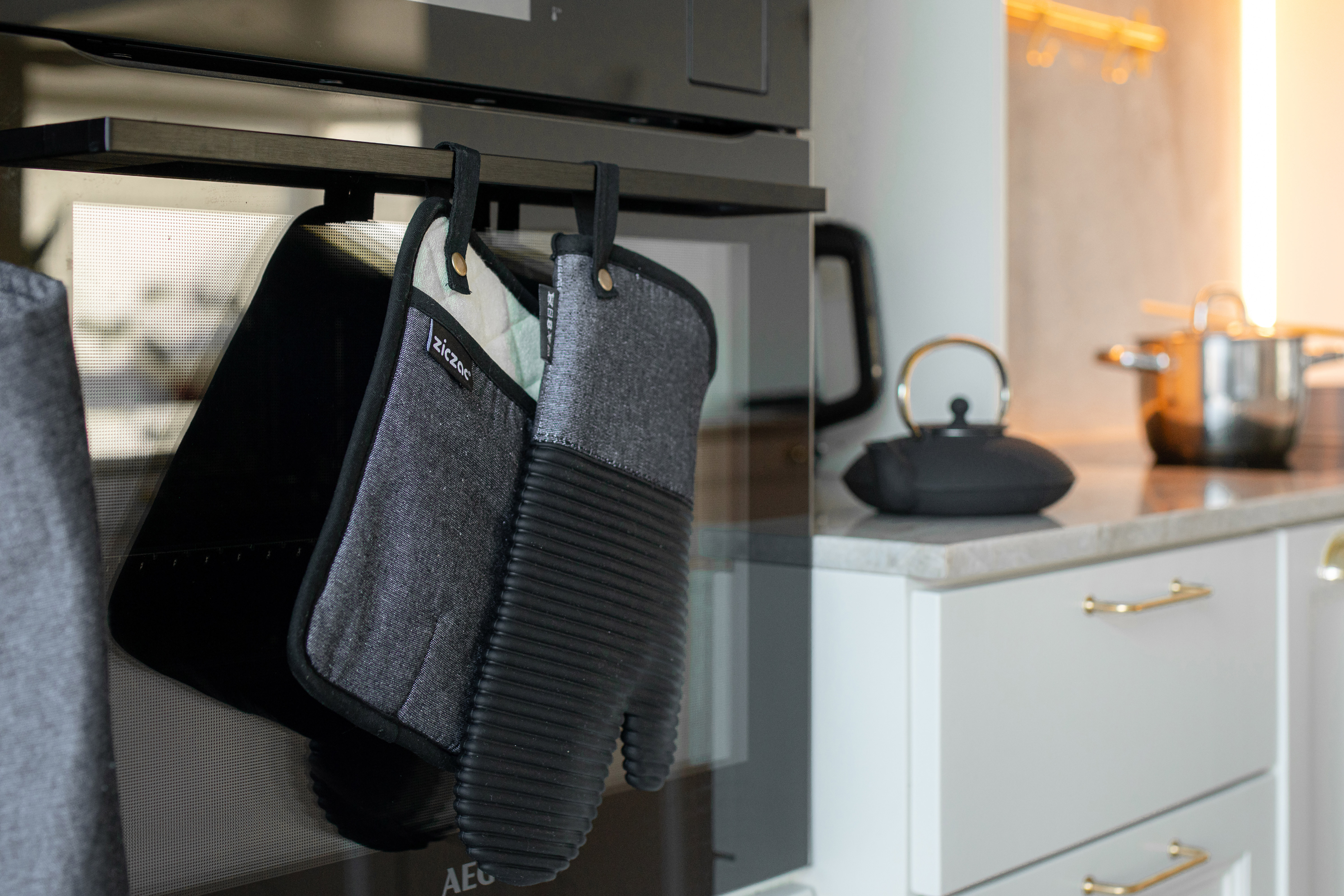 Pannenlap SILO - SET/2 - 18x25,5 cm, zwart