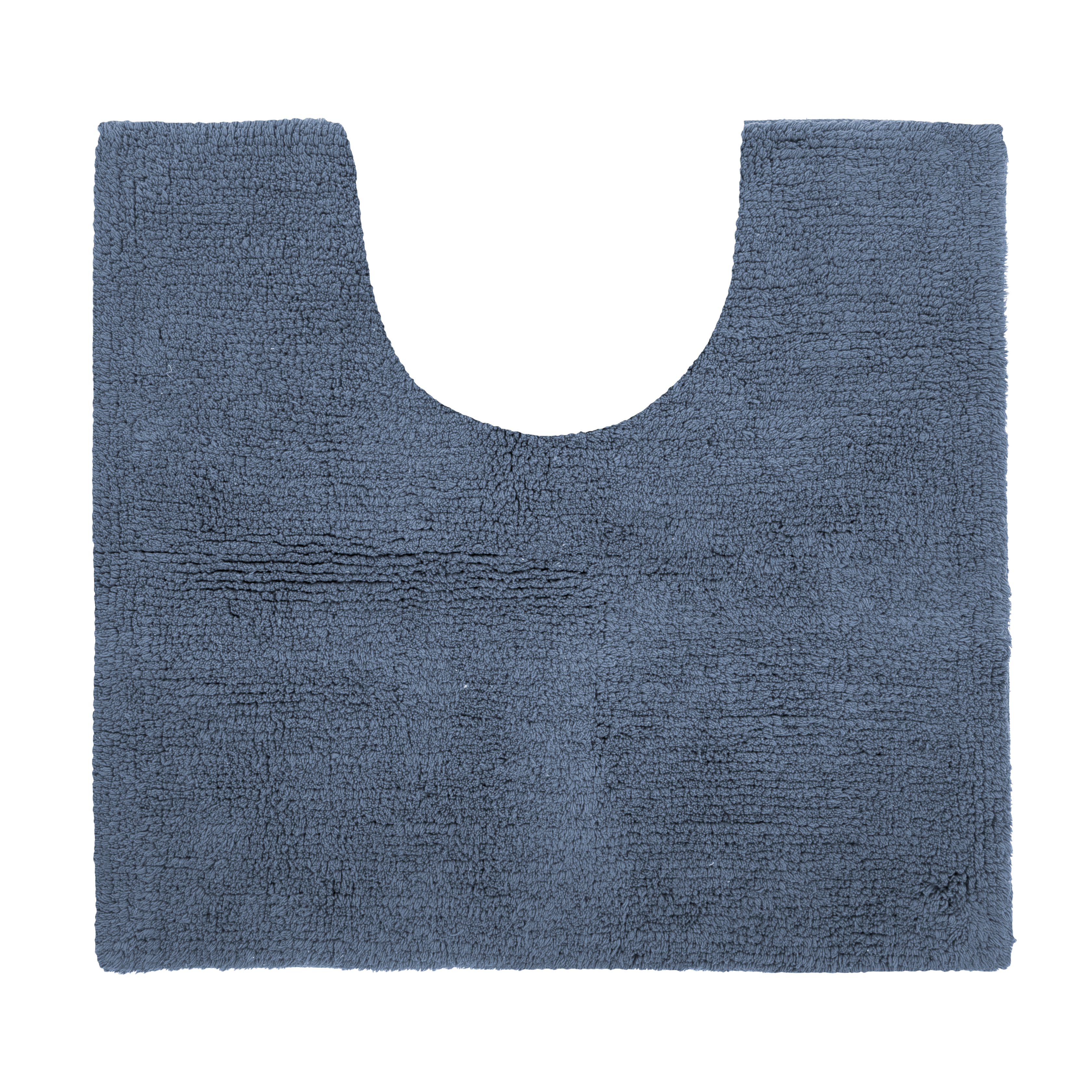 Contour WC - RIVA - coton antidérapant, 50X45cm, stone blue