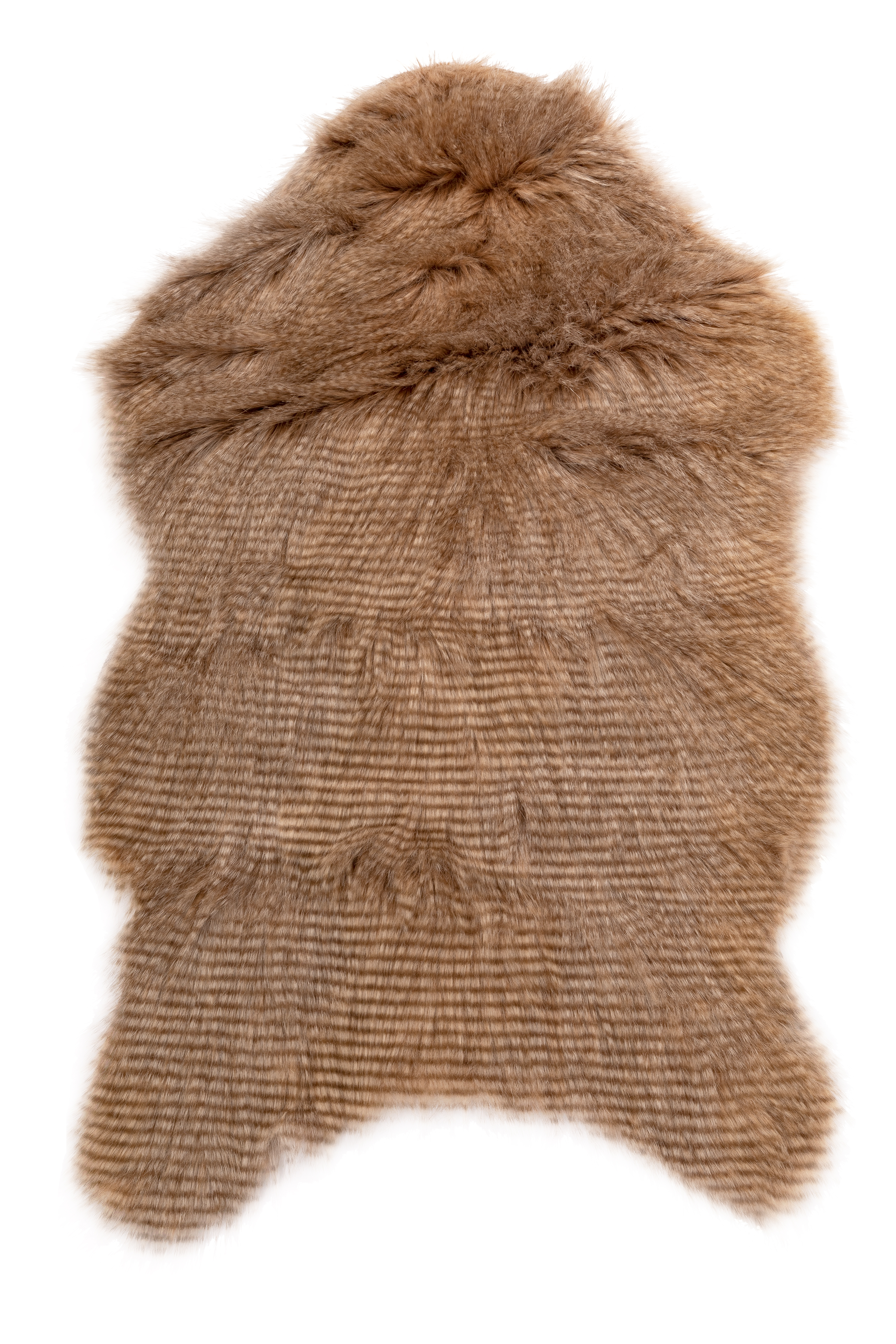 Carpet FOX fur - 50X80cm, light  brown