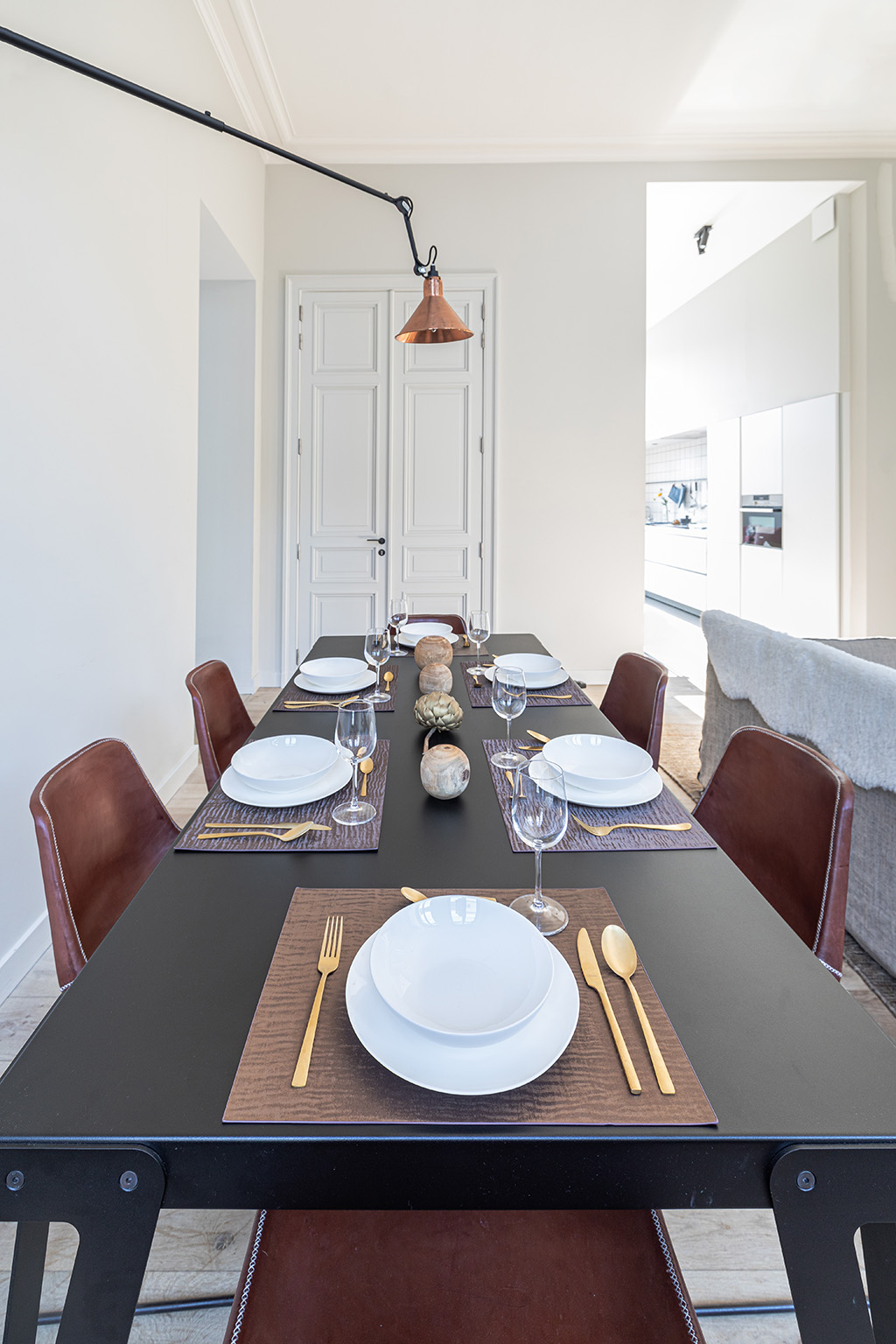 Placemat TREASURE, 33x45cm, black