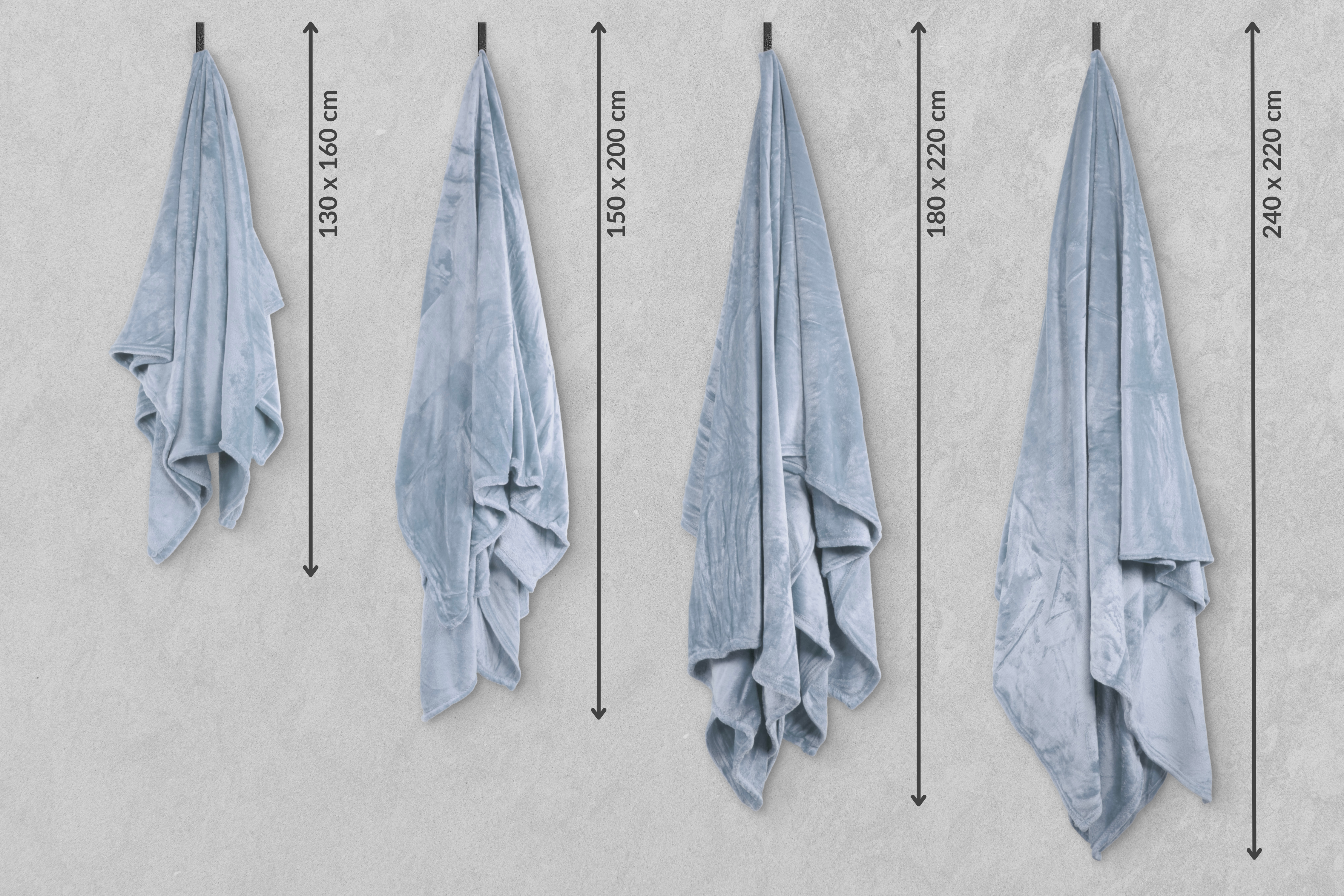 Plaid COSY DELUX - Microflannel - 150x200 cm, nova blue