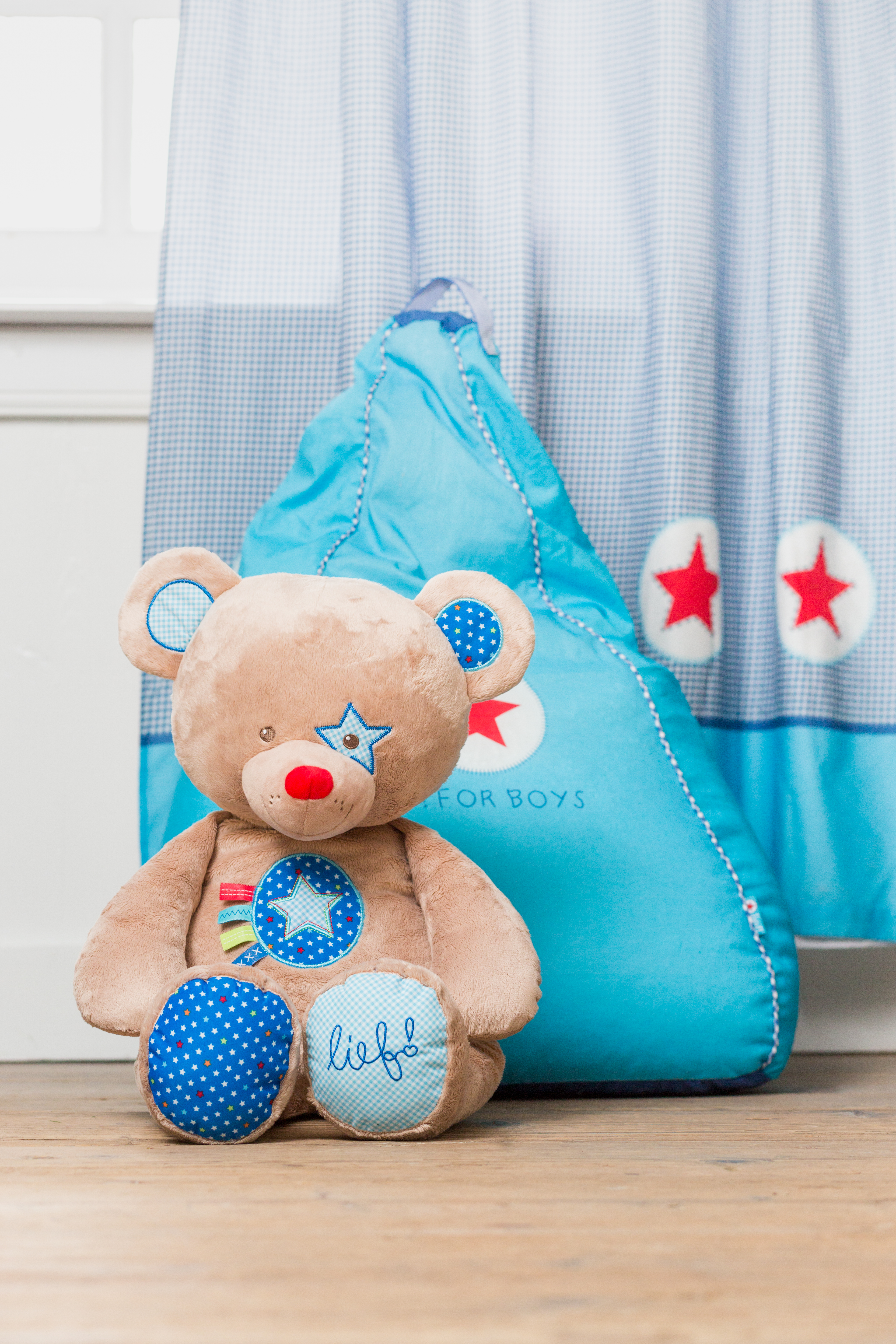 Little pear Boy uni blue, 80x120 cm