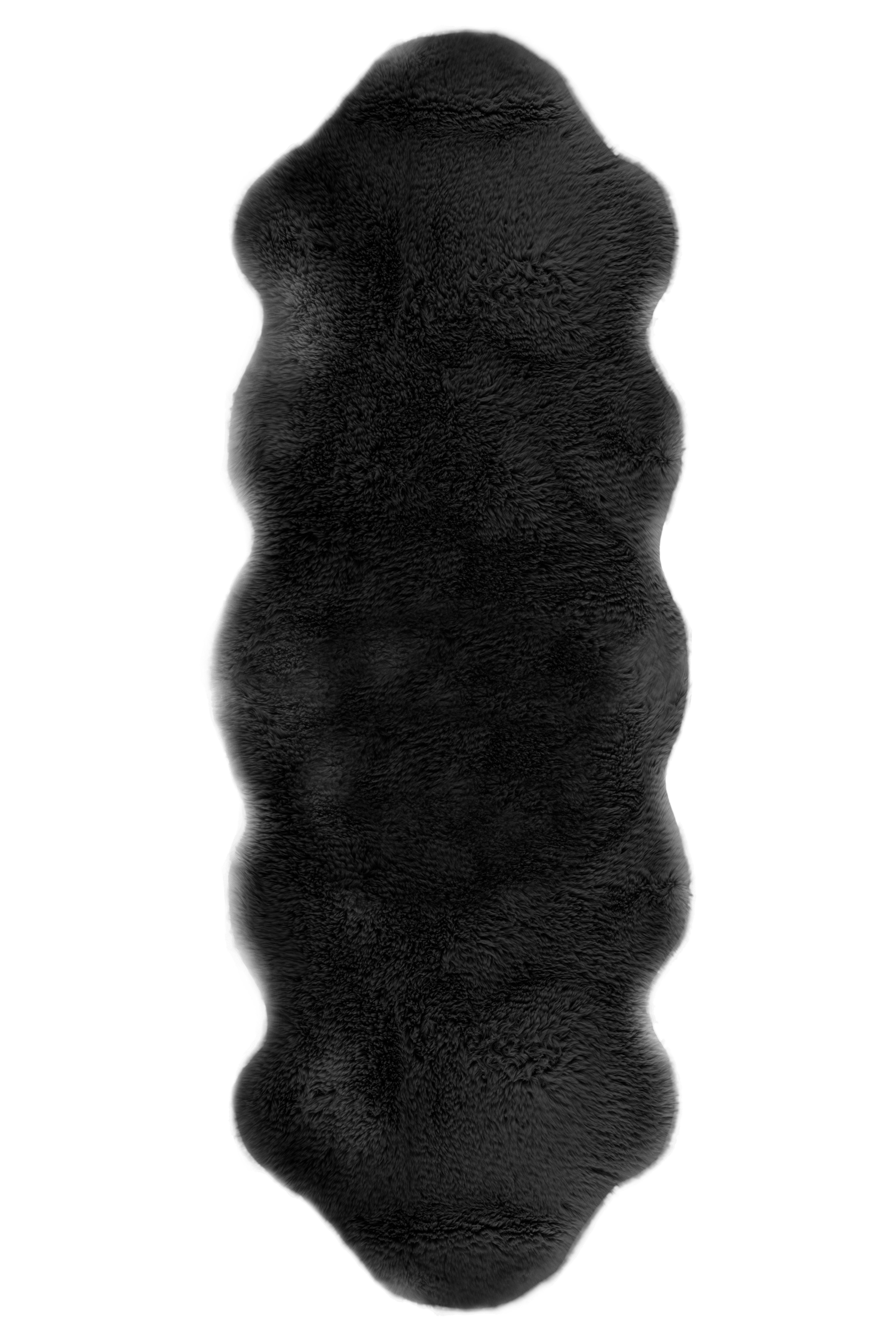 Peau de mouton LAMBSKIN - 60x180cm, black