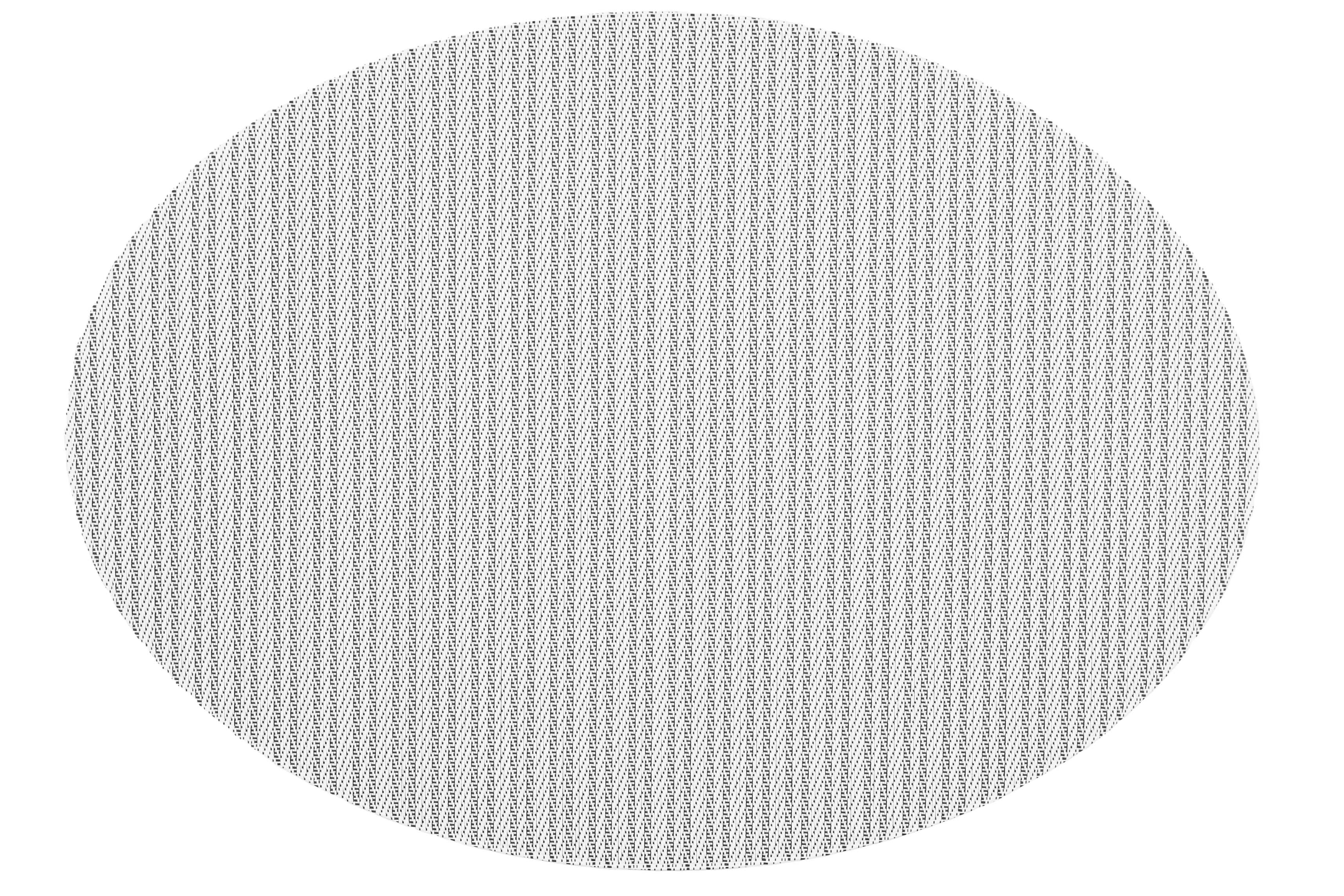 Placemat FALLON oval, 33x45cm, double stripe black