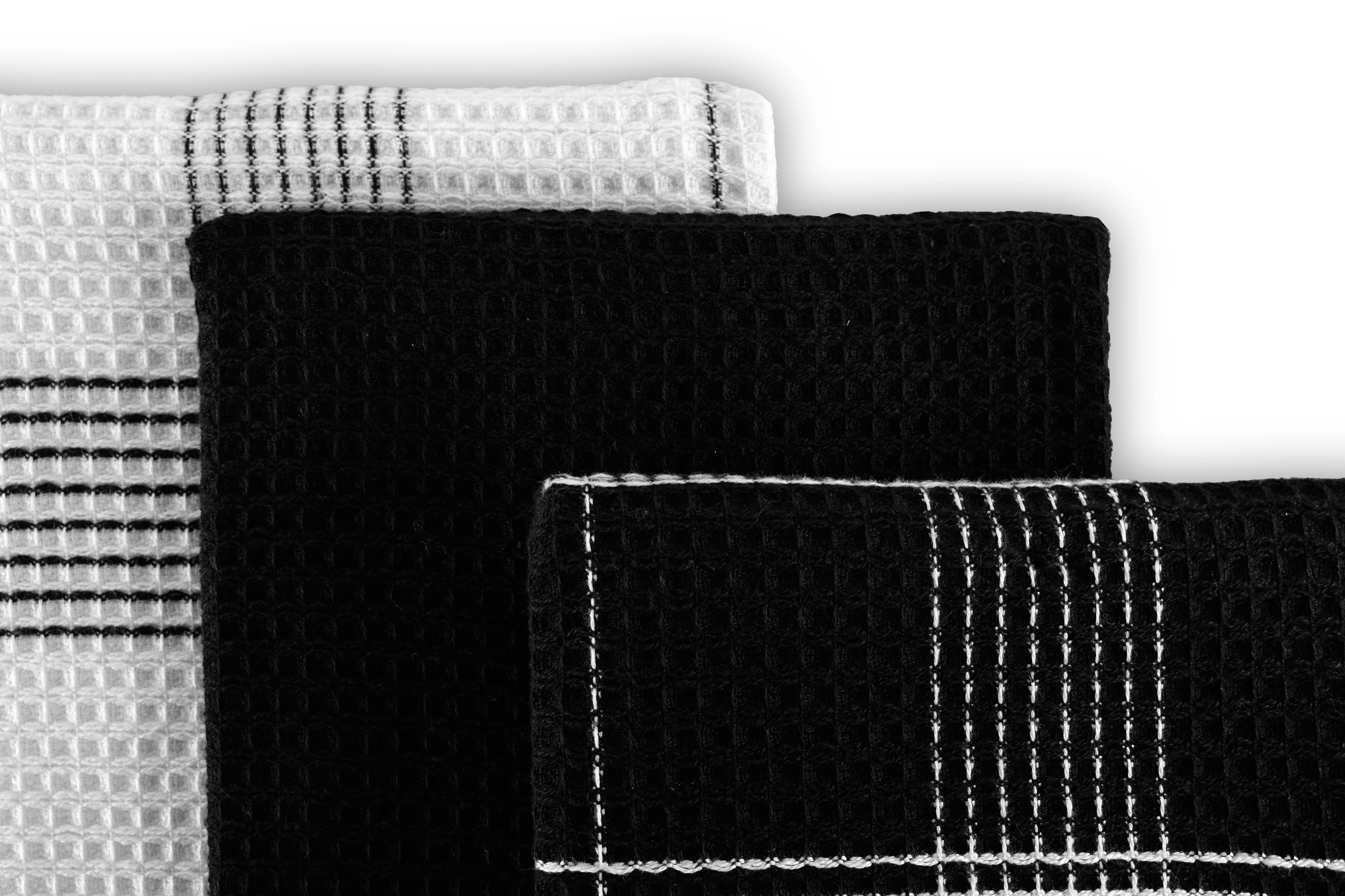 Kitchentowels Culinary Duo Waffle 50x76 black, set3
