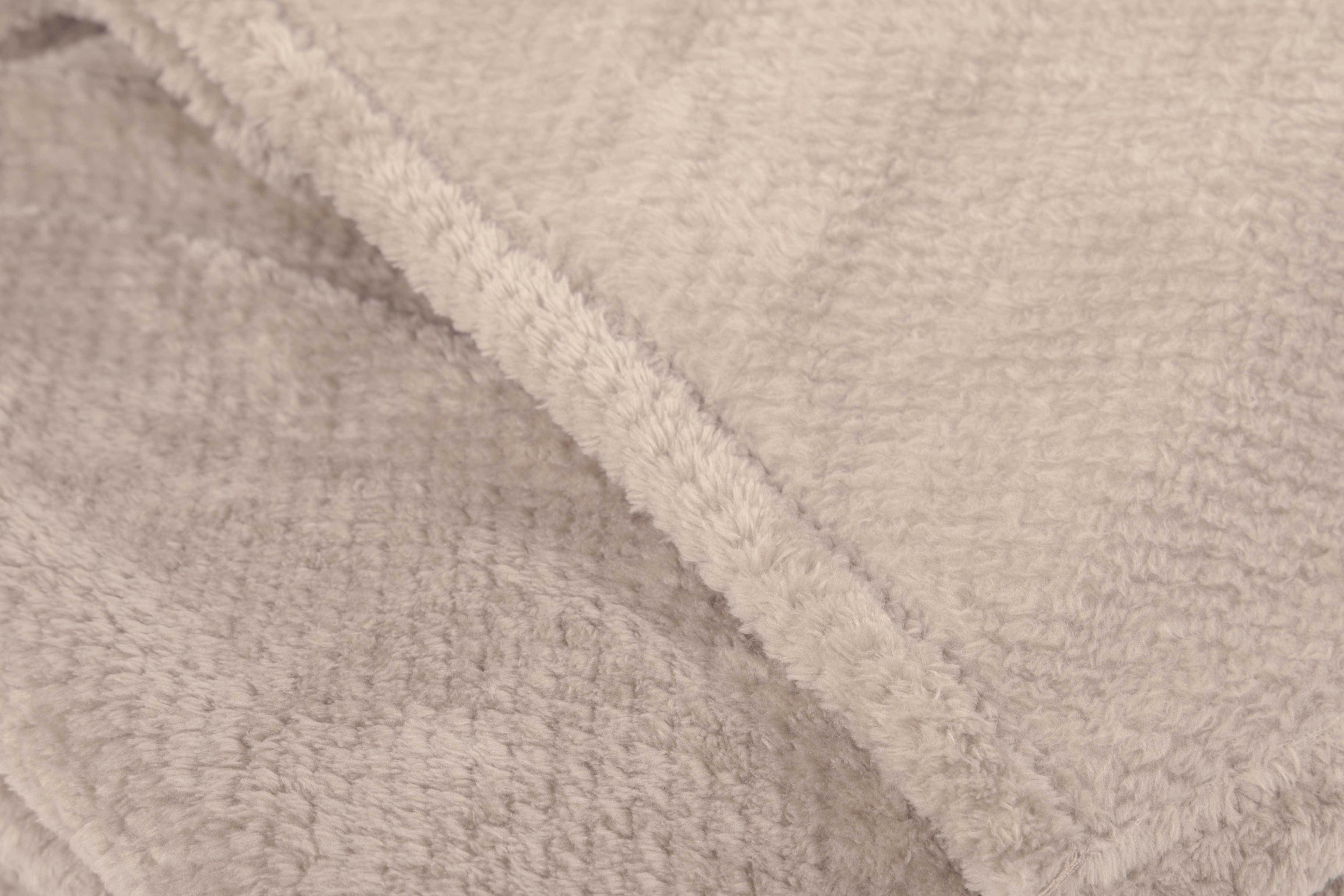 Plaid PIPPA – jacquard flanel – 150x200 cm, taupe