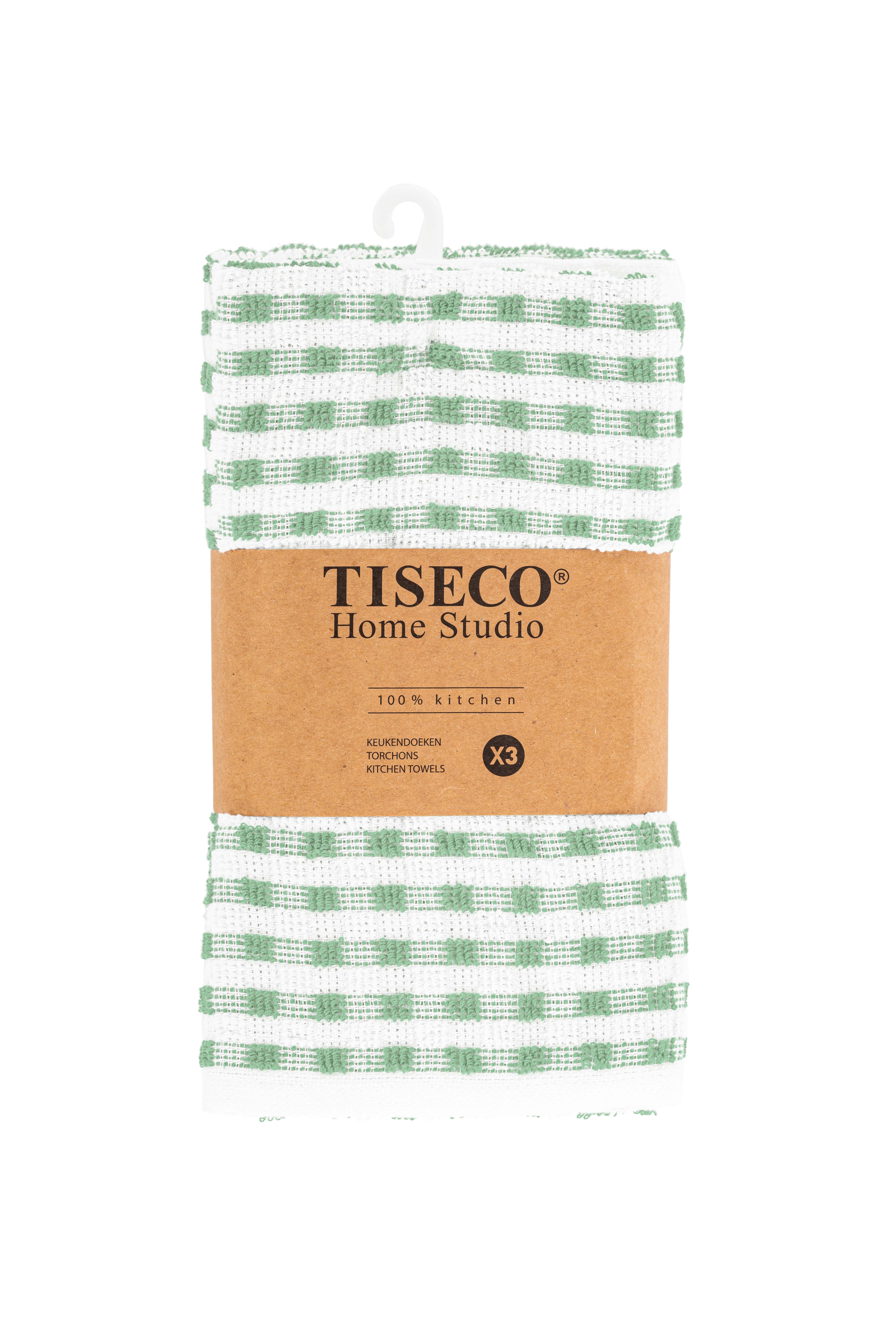 Torchon OMAN - SET/3 - 50x70 cm, green smoke