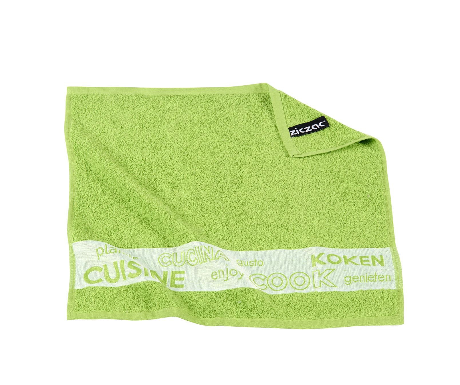 Jacquard terry + kitchentowel cook & joy set2, macaw green