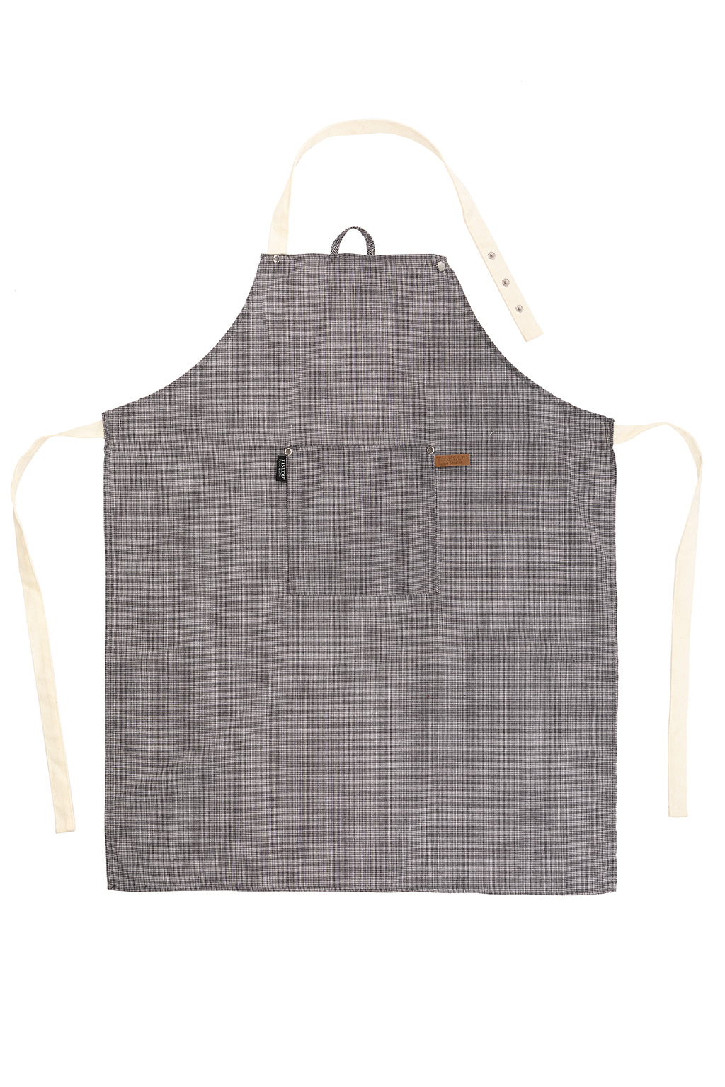 Apron SHERLOCK Houndstooth 68x85cm, black