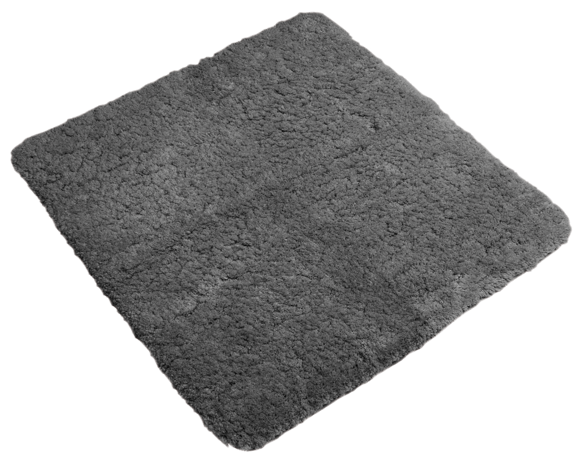 Bath carpet microfiber antislip 60x60 grey