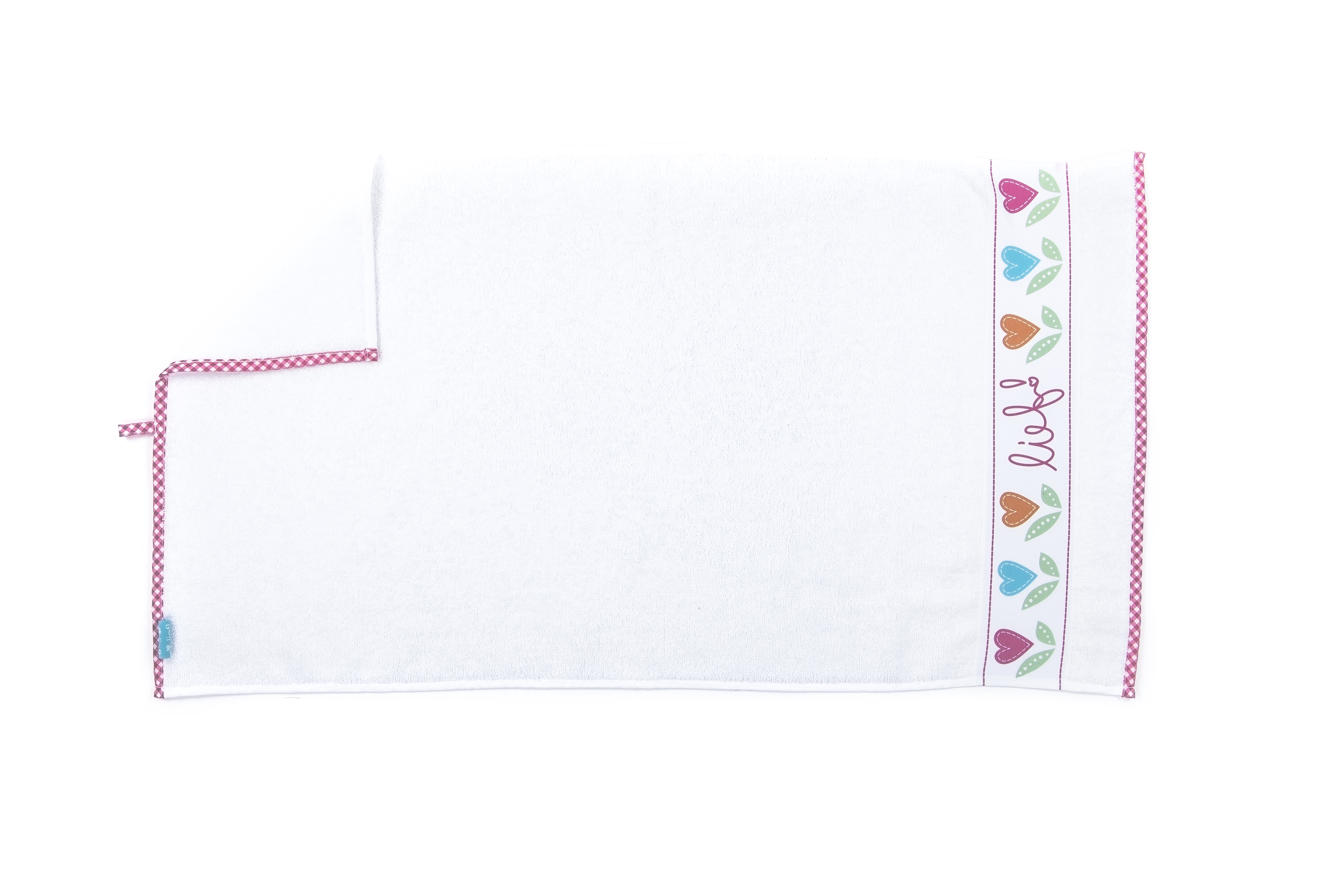 Badhanddoek Girl uni wit, 50x90cm
