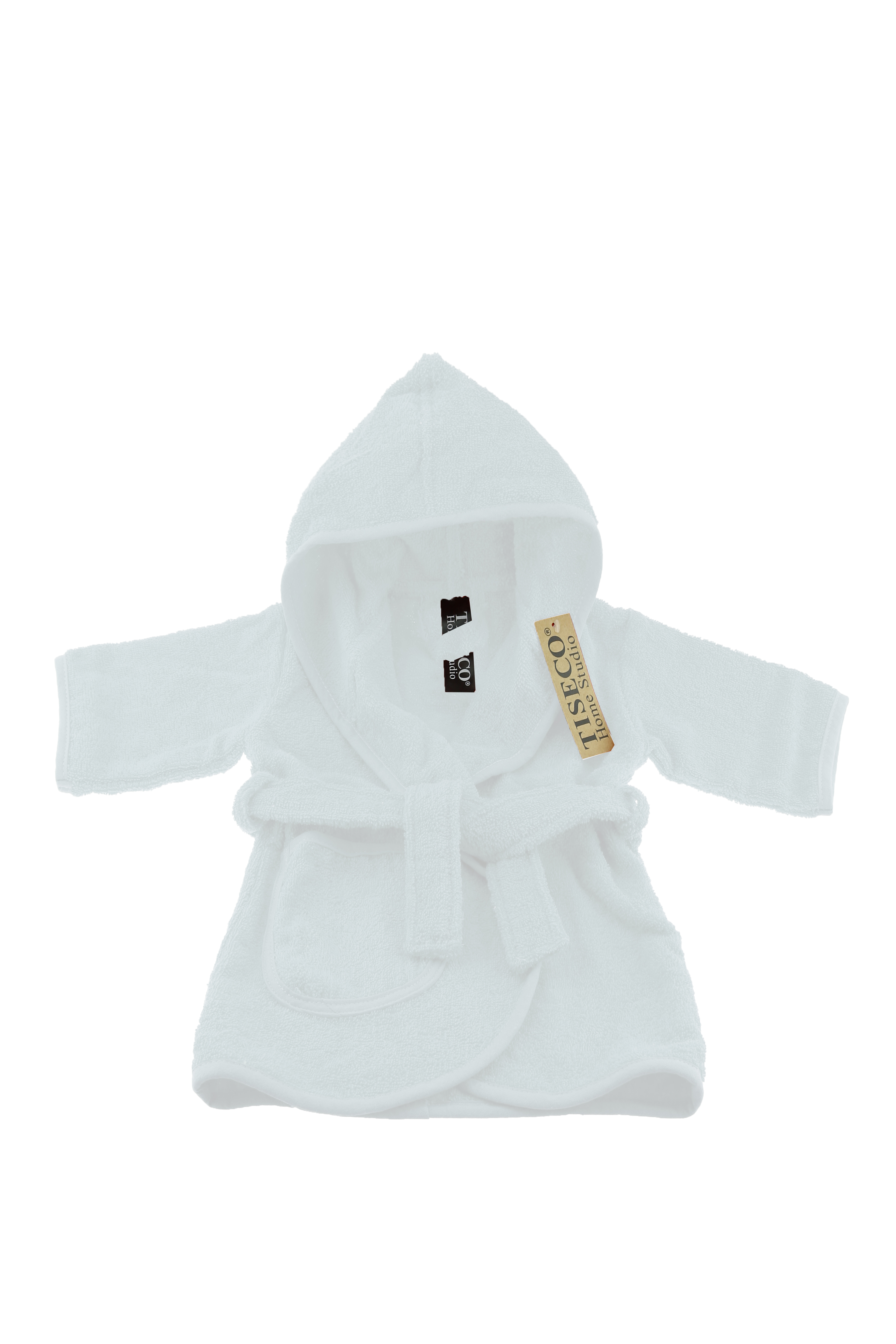 Baby bathrobe uni - 2-4 year, white