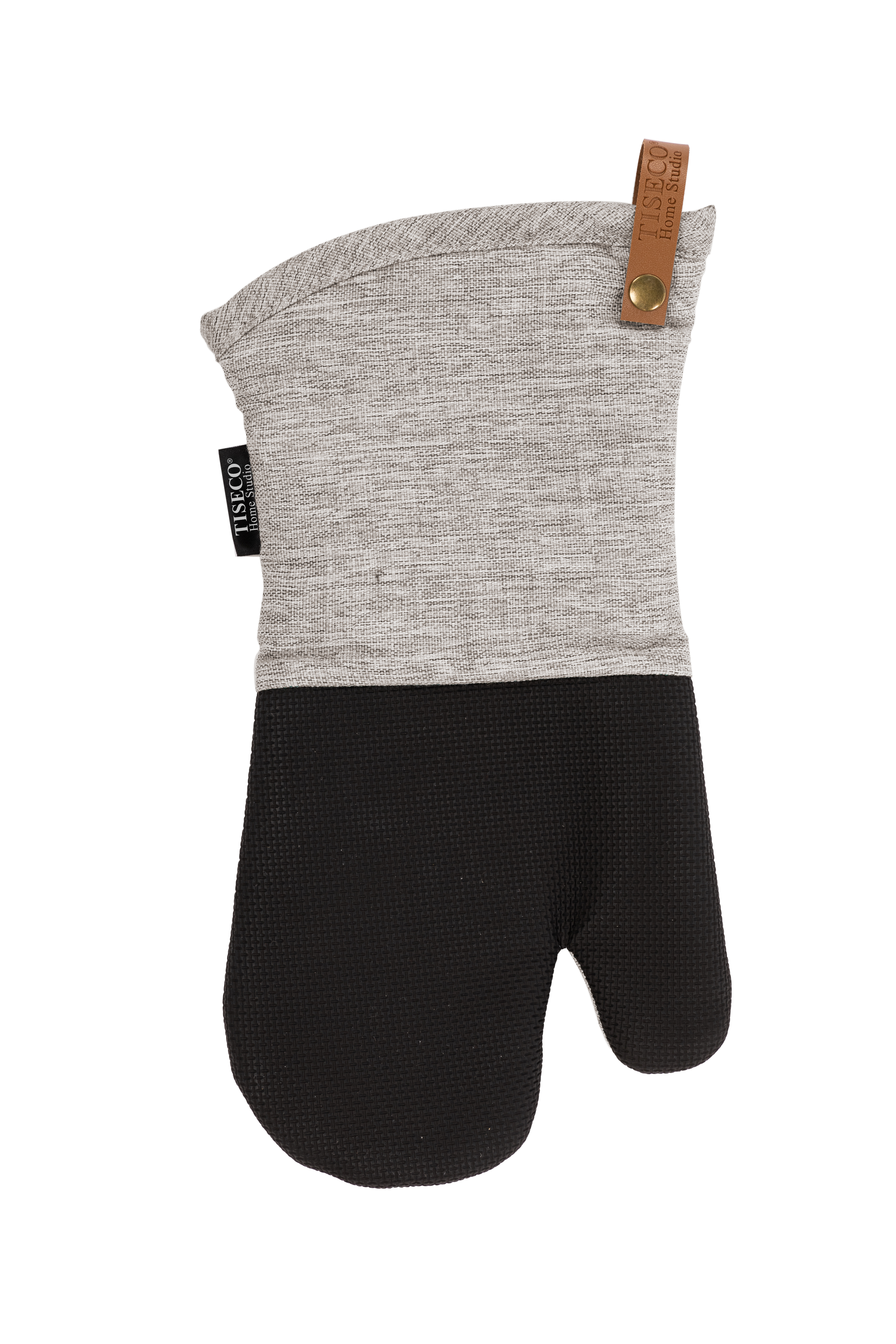Oven mitt (1R + 1L) HERCULES - 17x33 cm, taupe