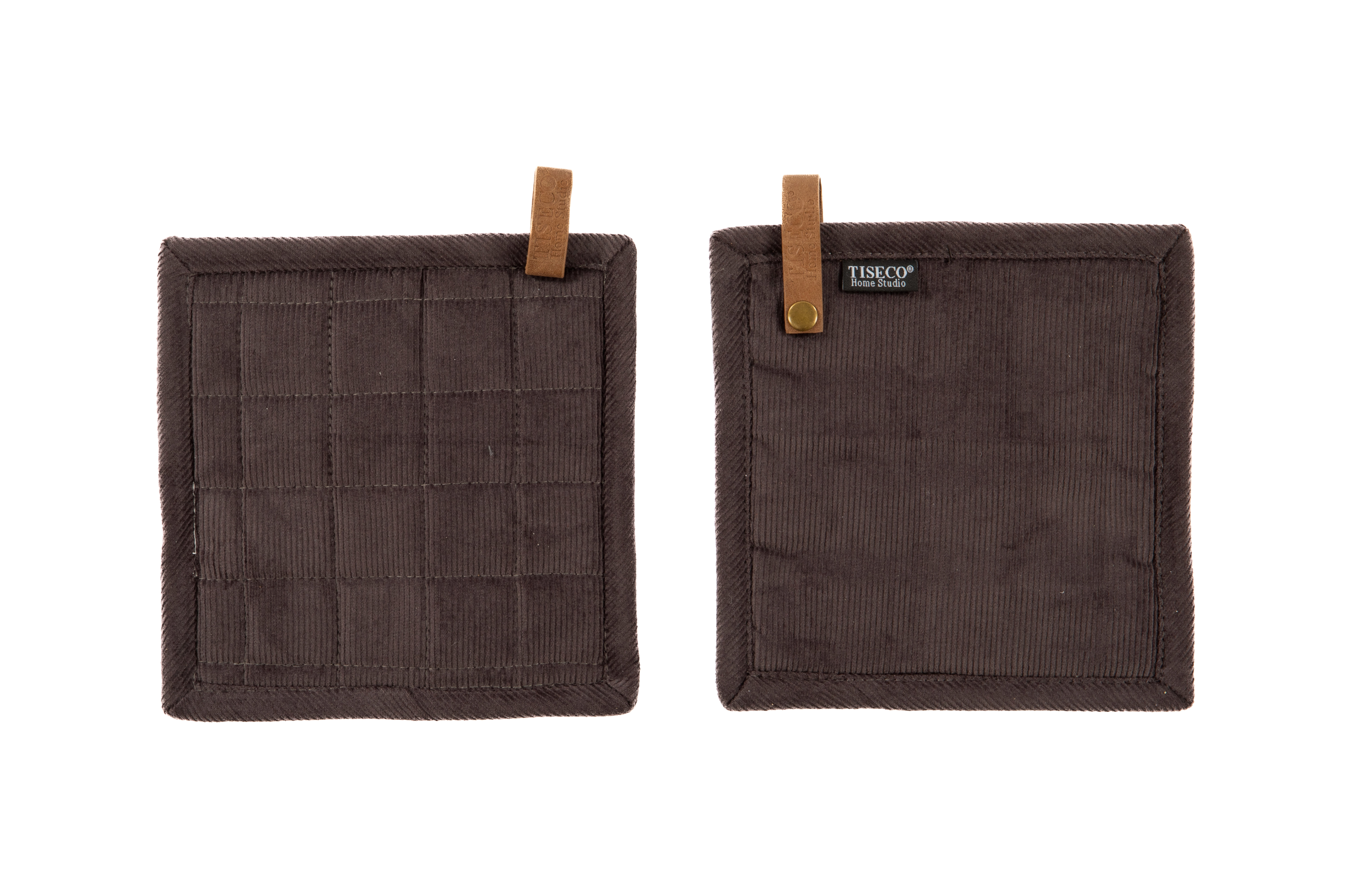 Potholder VELMAR - SET/2 - 20x20 cm, dark grey