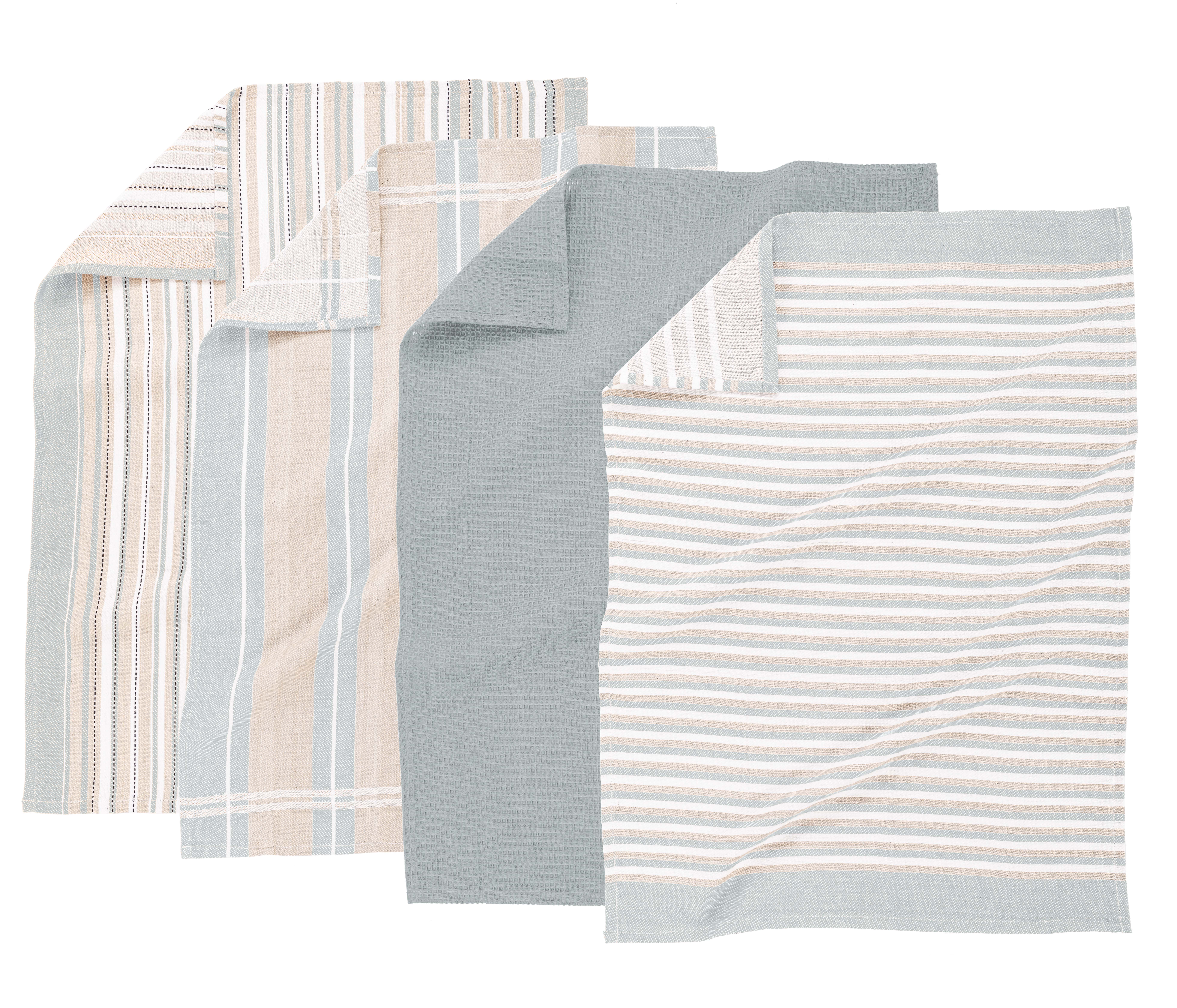 Torchon MULTILINES - SET/4 - 50x70 cm, gris clair