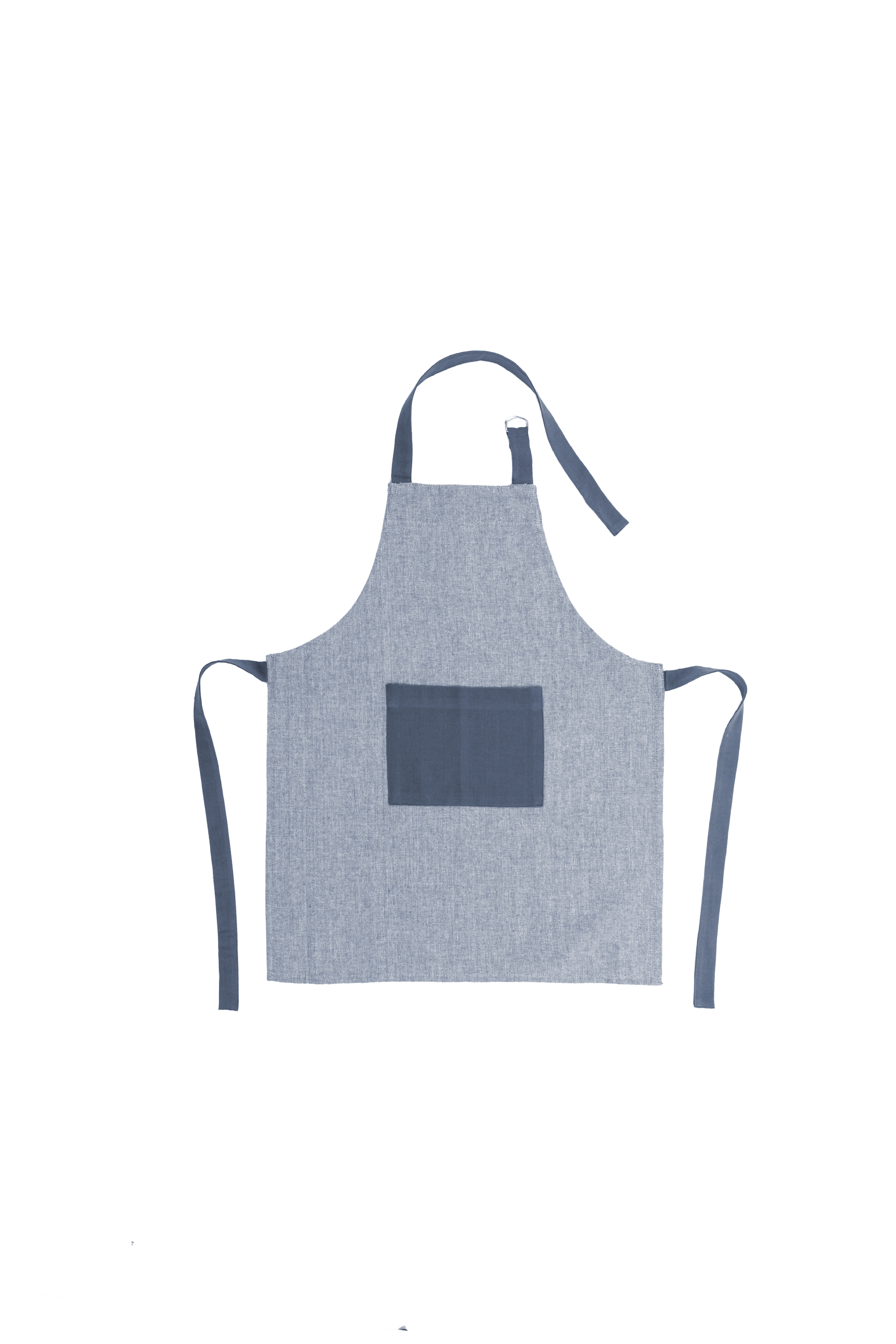 Kids apron CHAMBRAY 52x63cm, blue