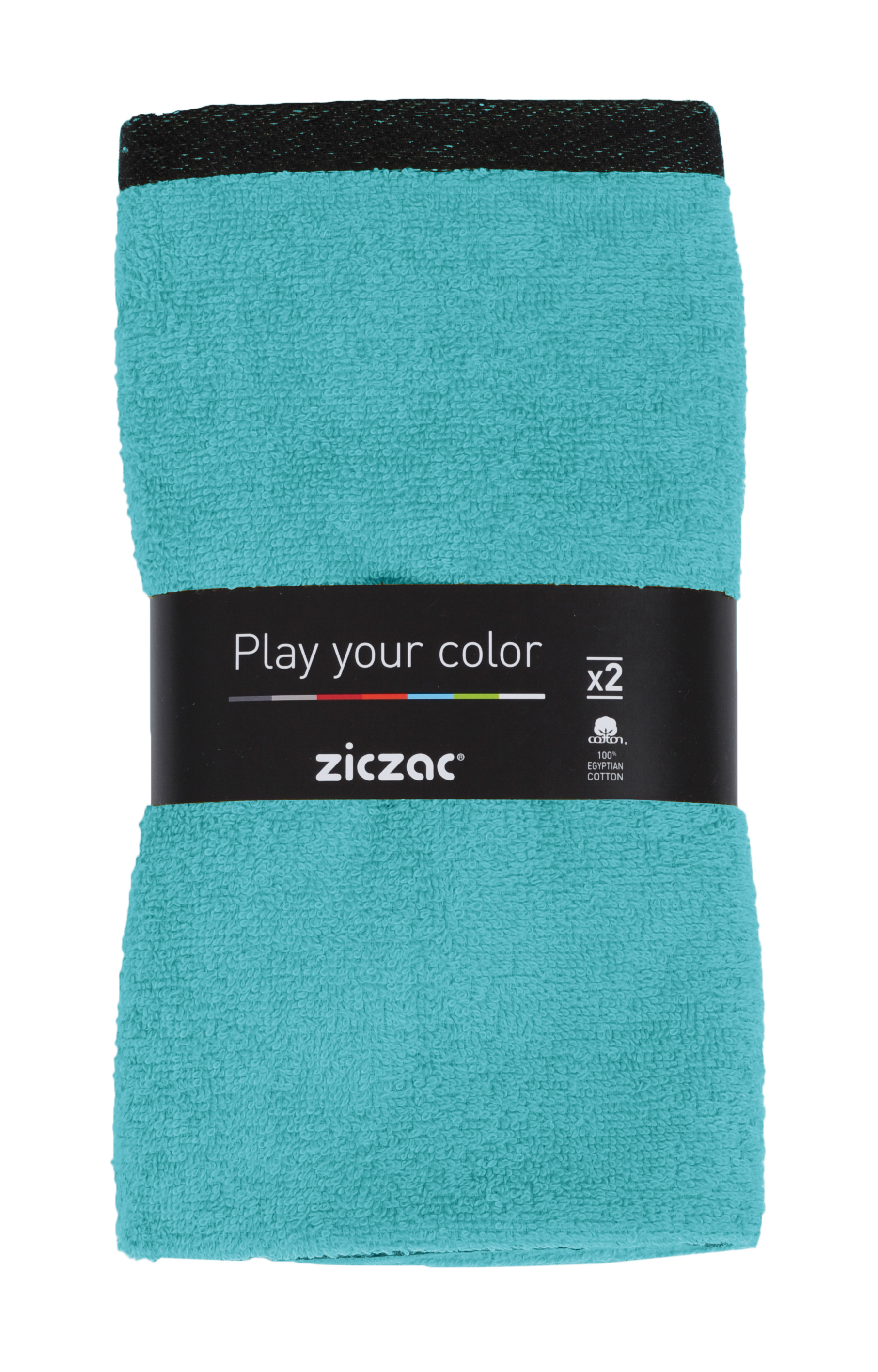 Square terry towel solid-no eyelet-with loop-set2,turquoise