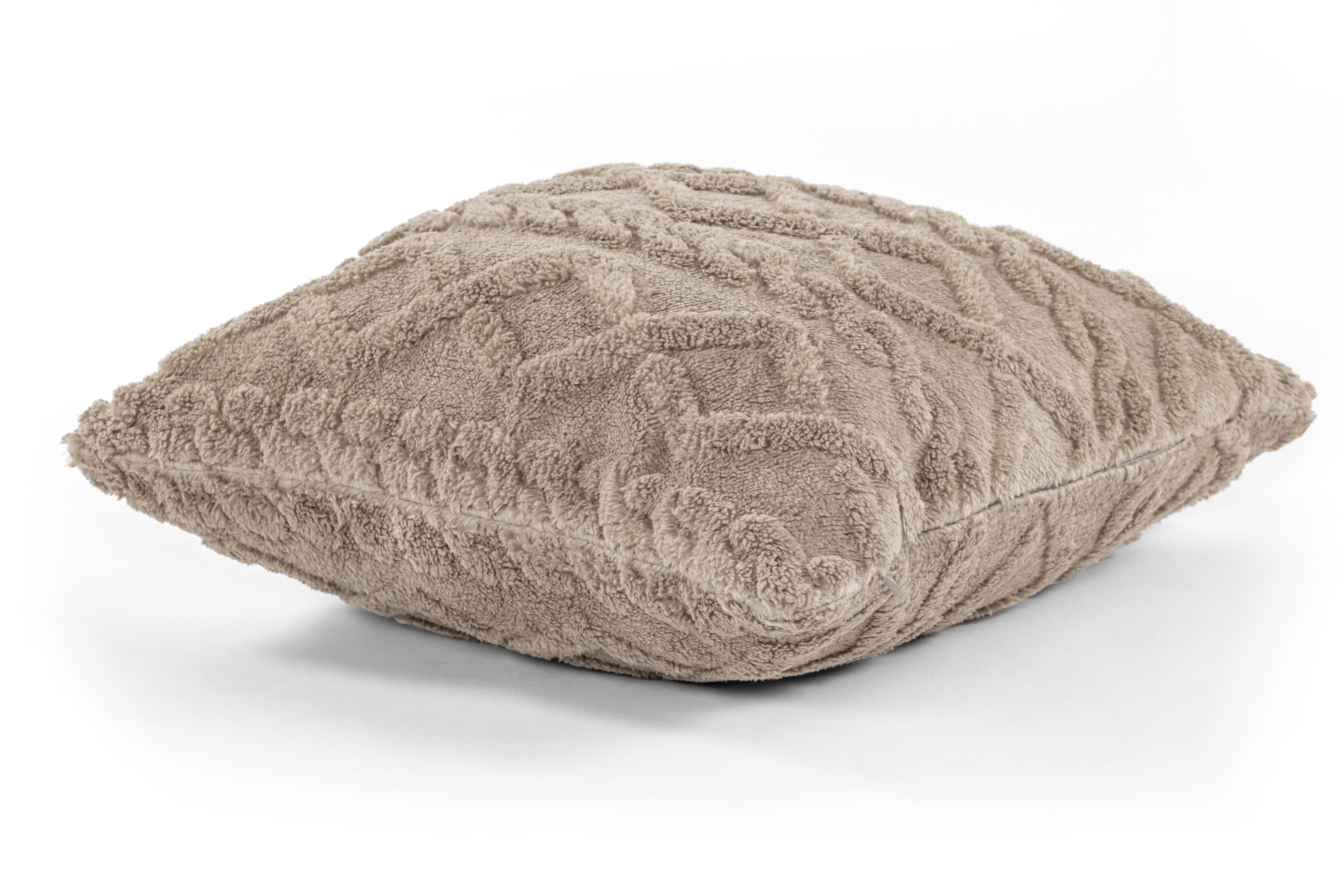 Kussen (gevuld) Velveteen  - 45x45cm, taupe