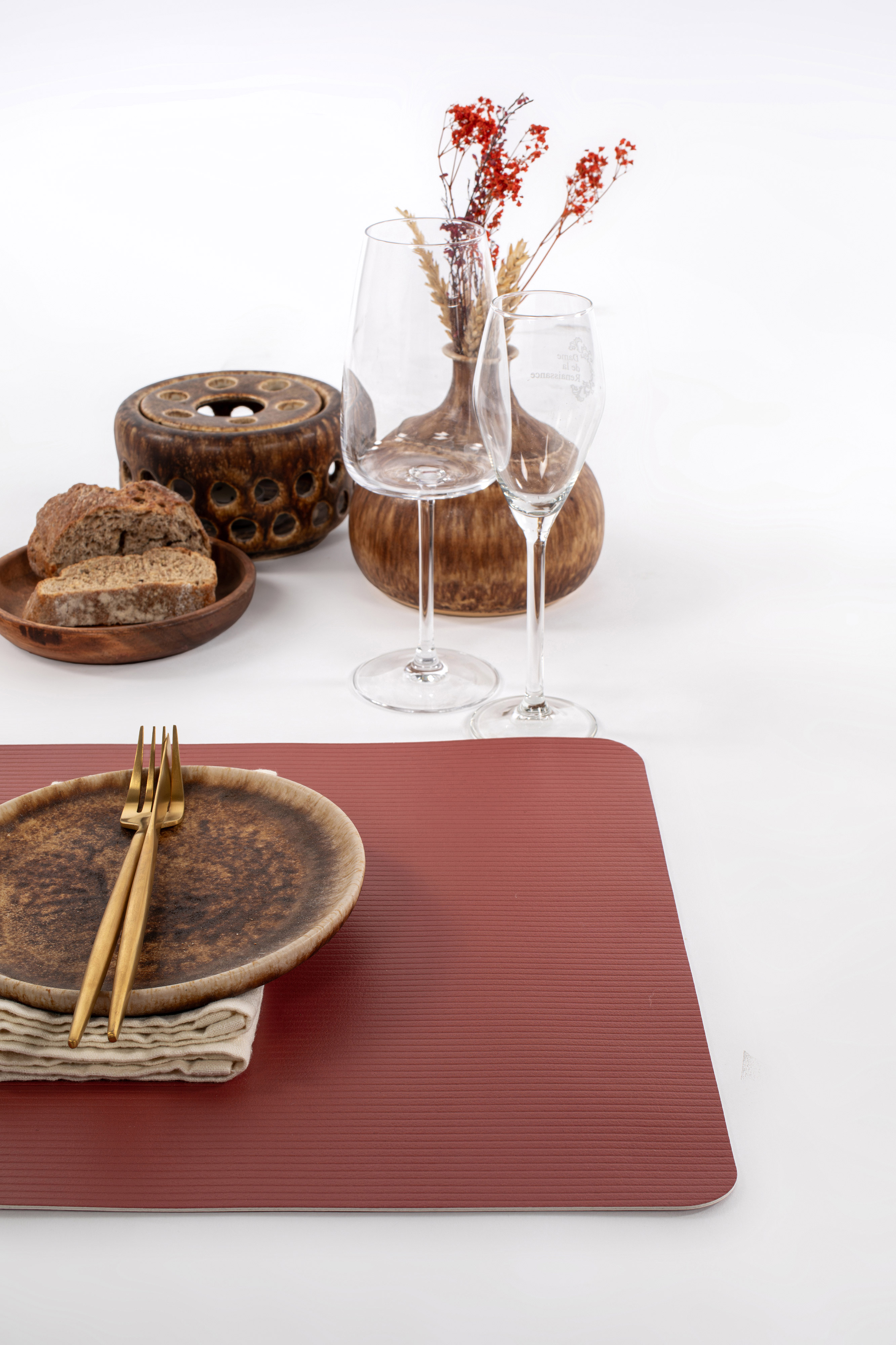 Placemat RIBBO - 33x45 cm, terracotta