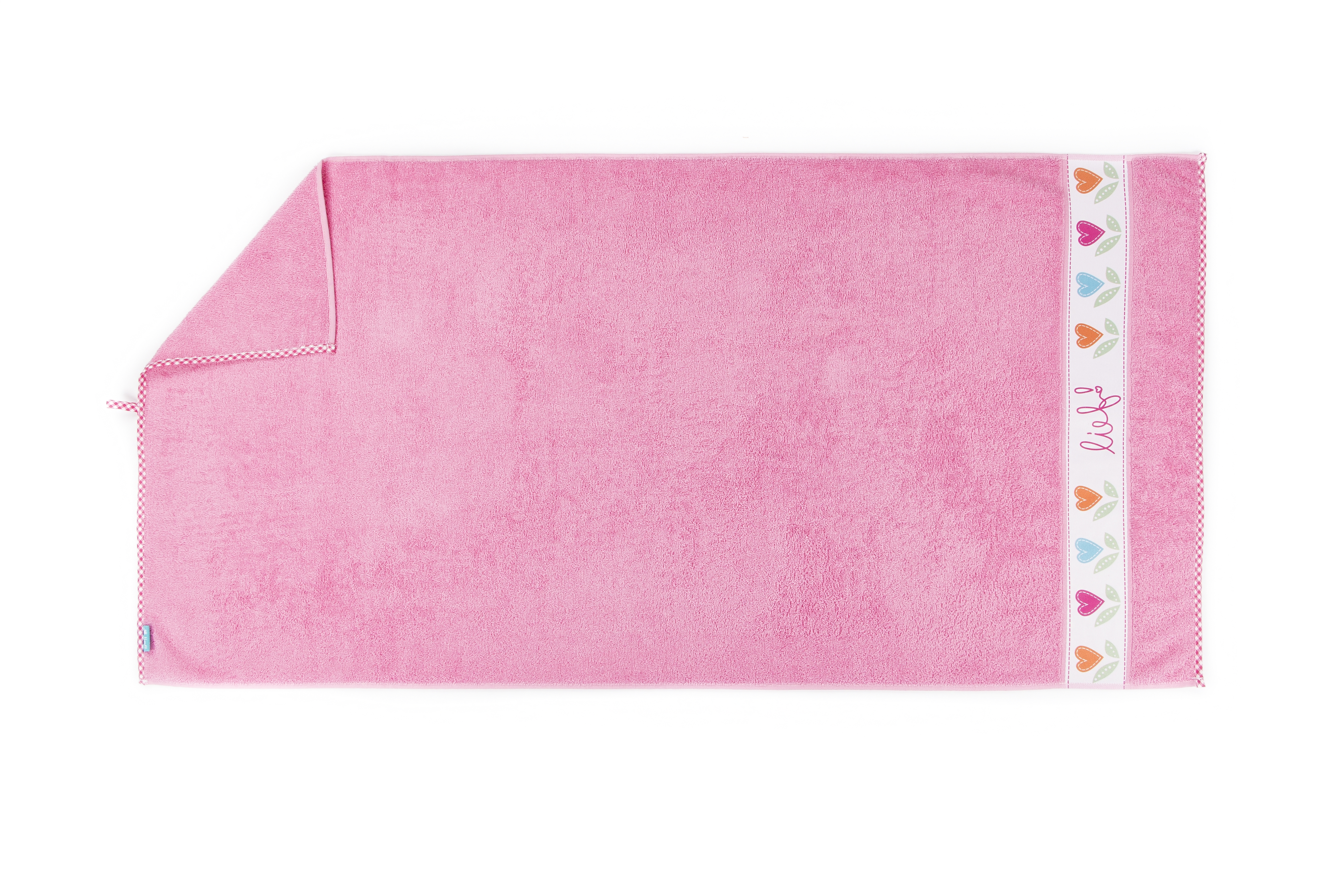 Badlaken Girl uni roze, 70x130 cm