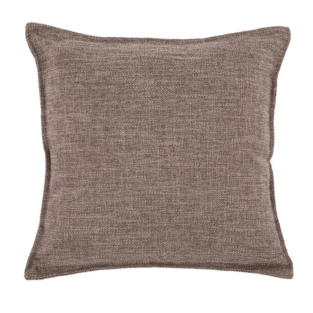 Cushion (filled) ASTORIA - 45X45CM - set/2, dark taupe