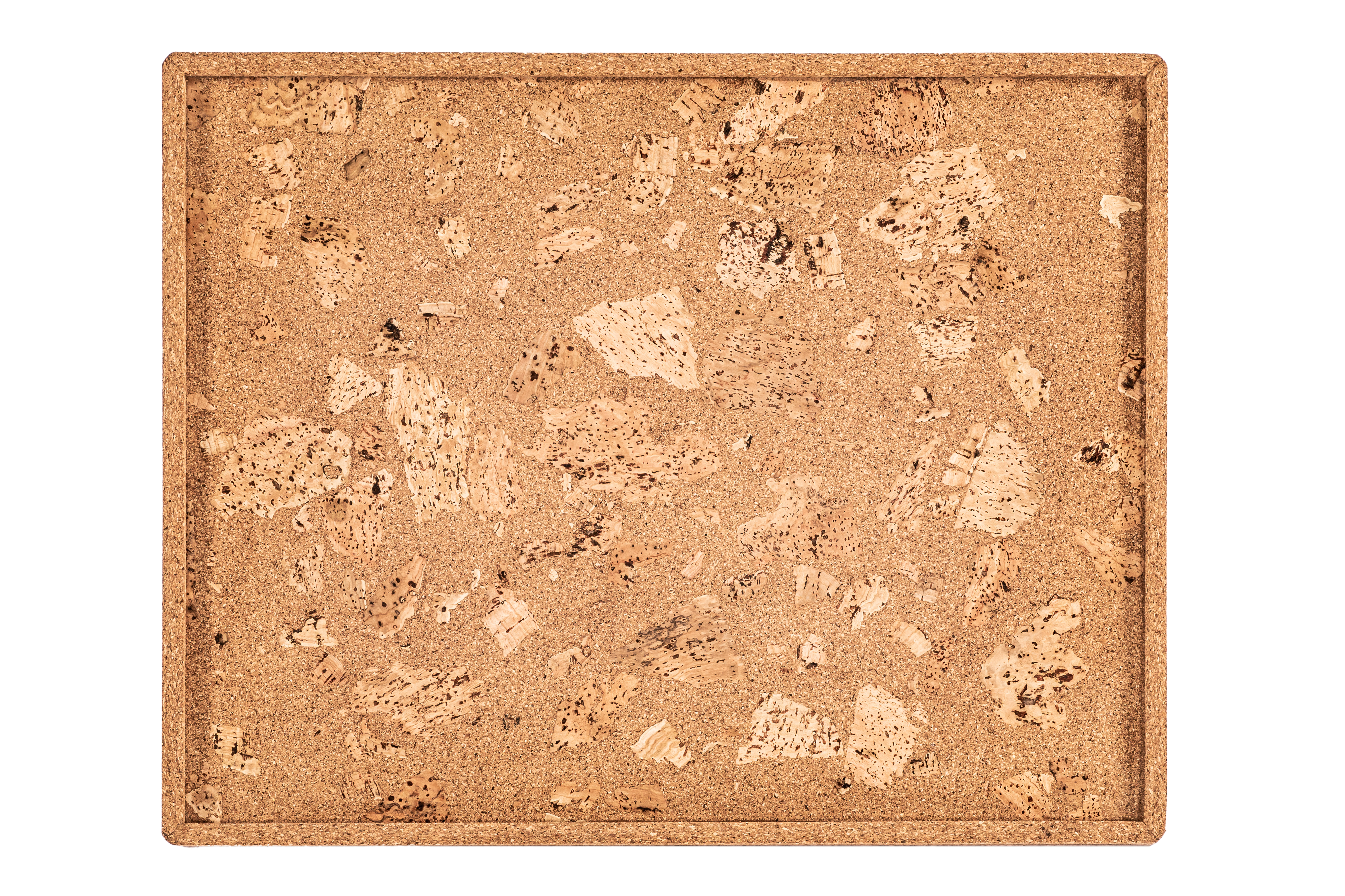 Tray QUERCO cork rectangle 46x36x1.5 cm - rock/1108