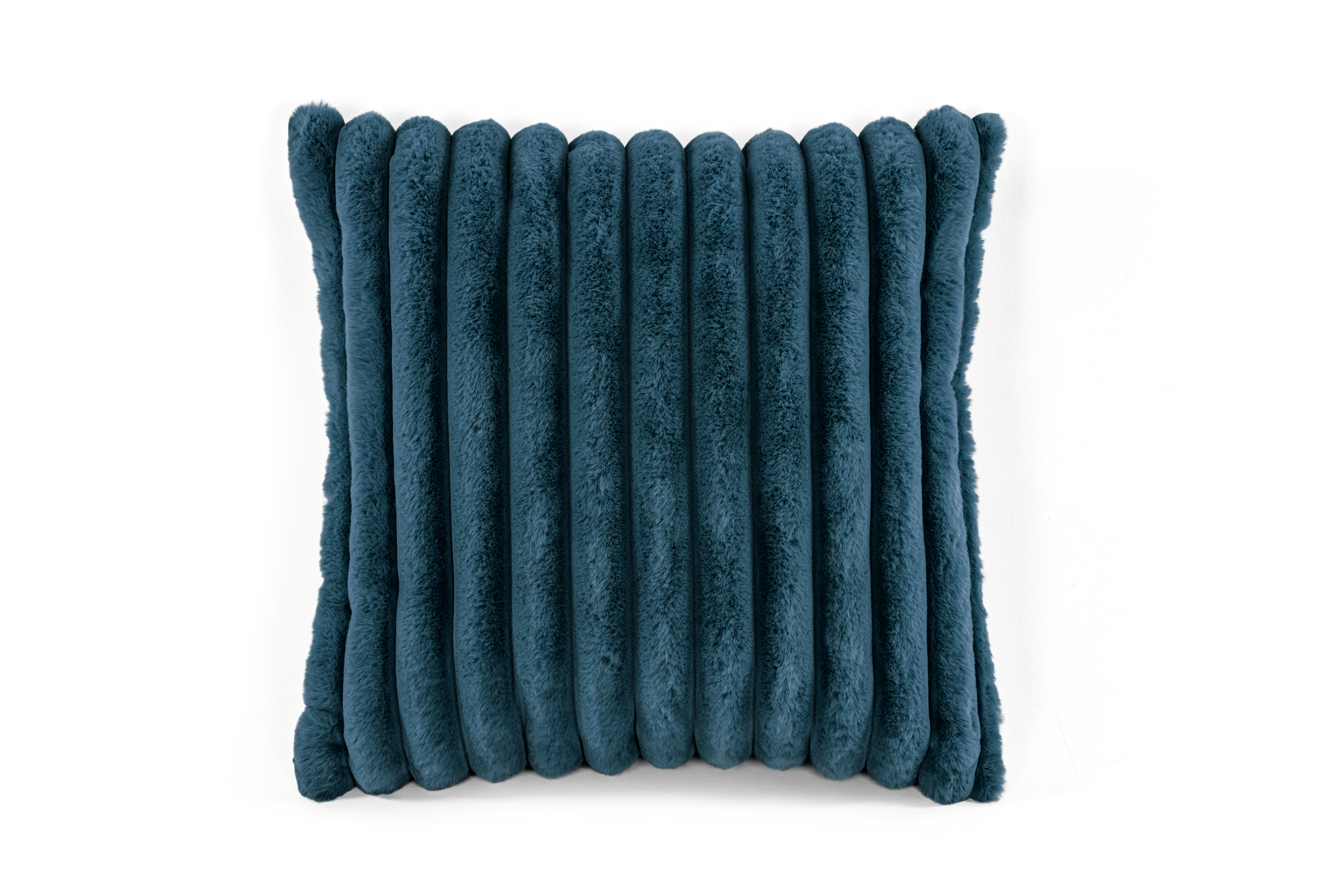 Cushion (filled) Rabbit stripe fur - 45x45cm, bluefusion