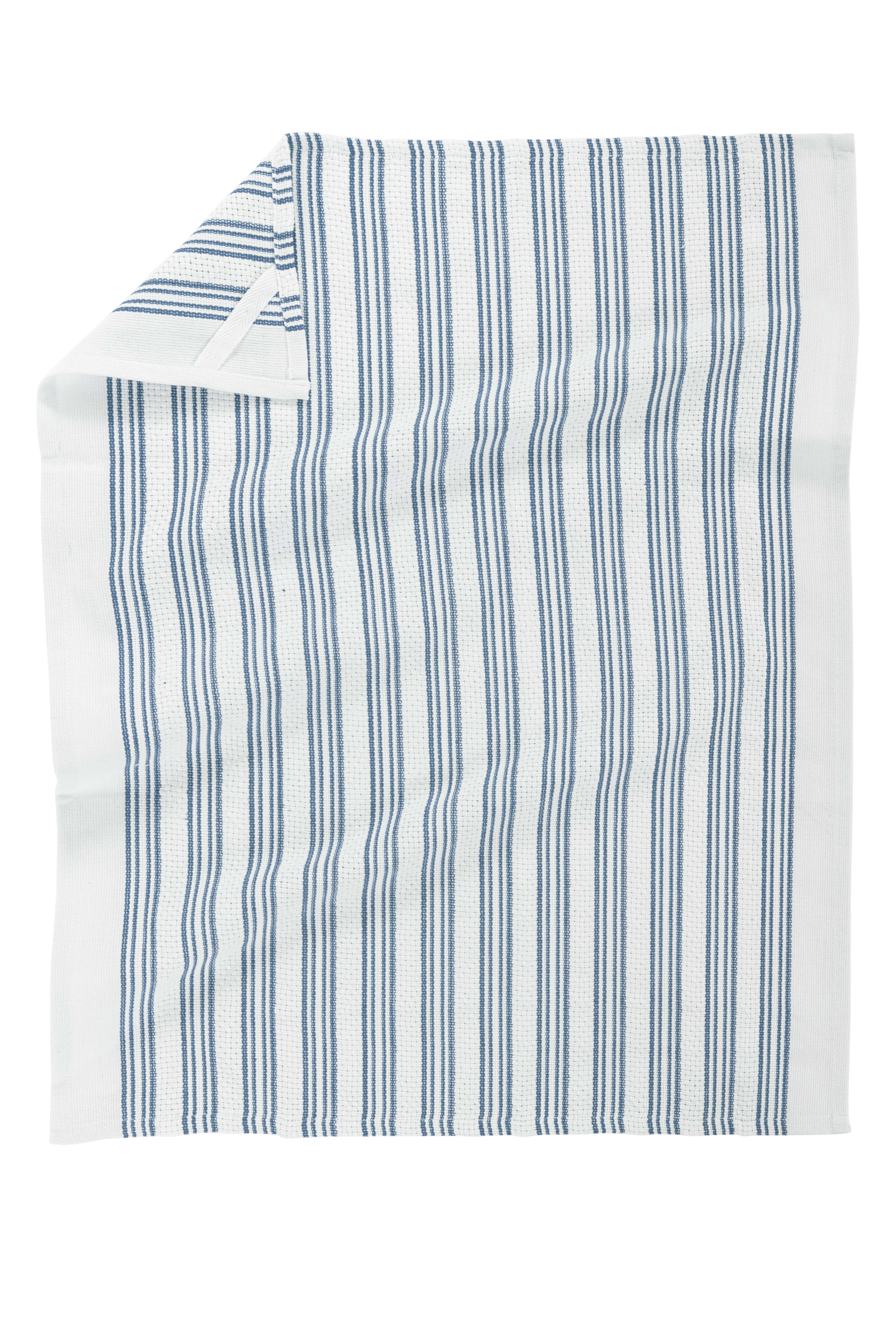 Kitchen towel BASKET WEAVE 50x70cm - set/3 - stone blue