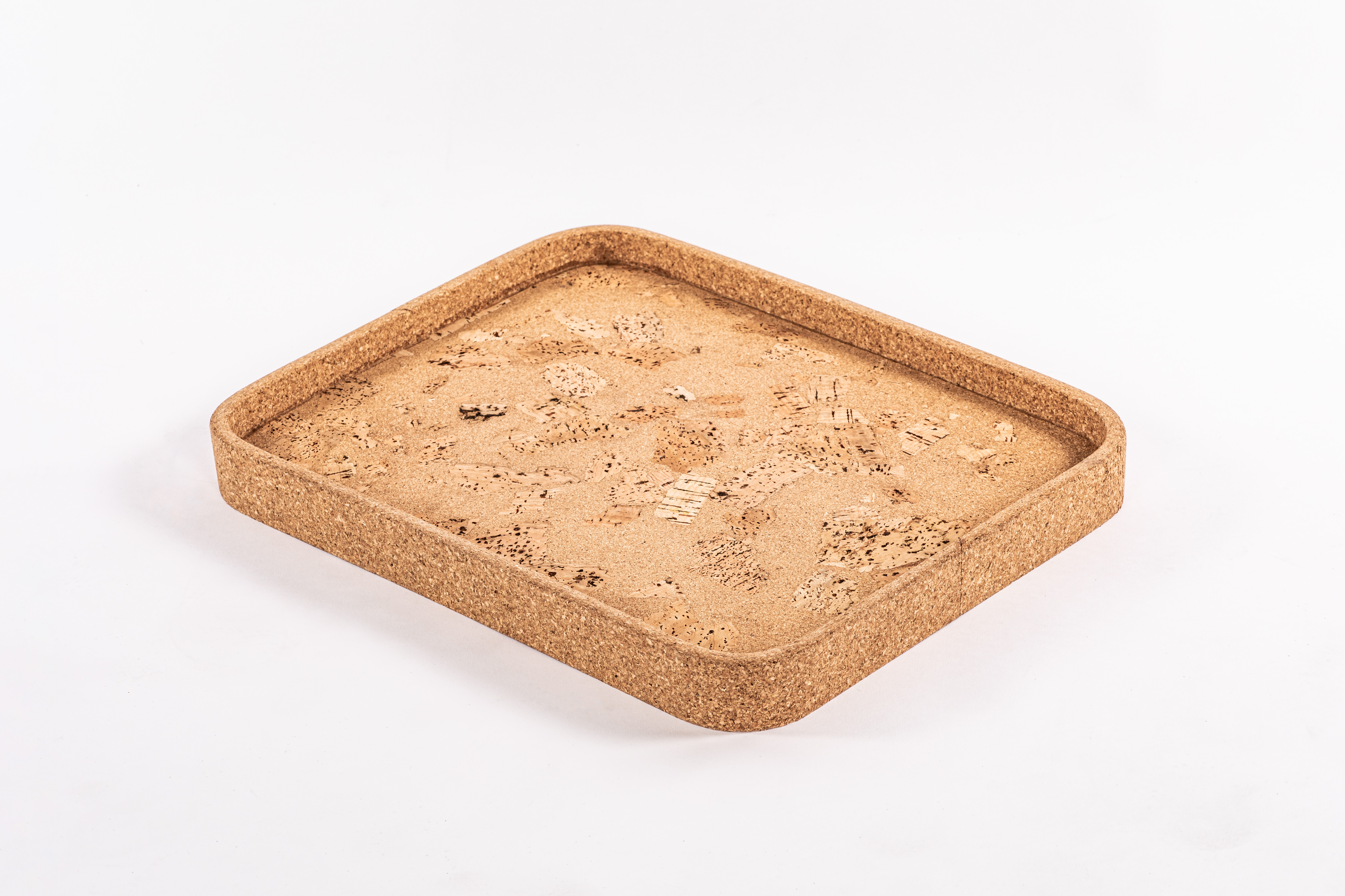 Tray QUERCO cork rectangle 42x32.5cm - rock/1108