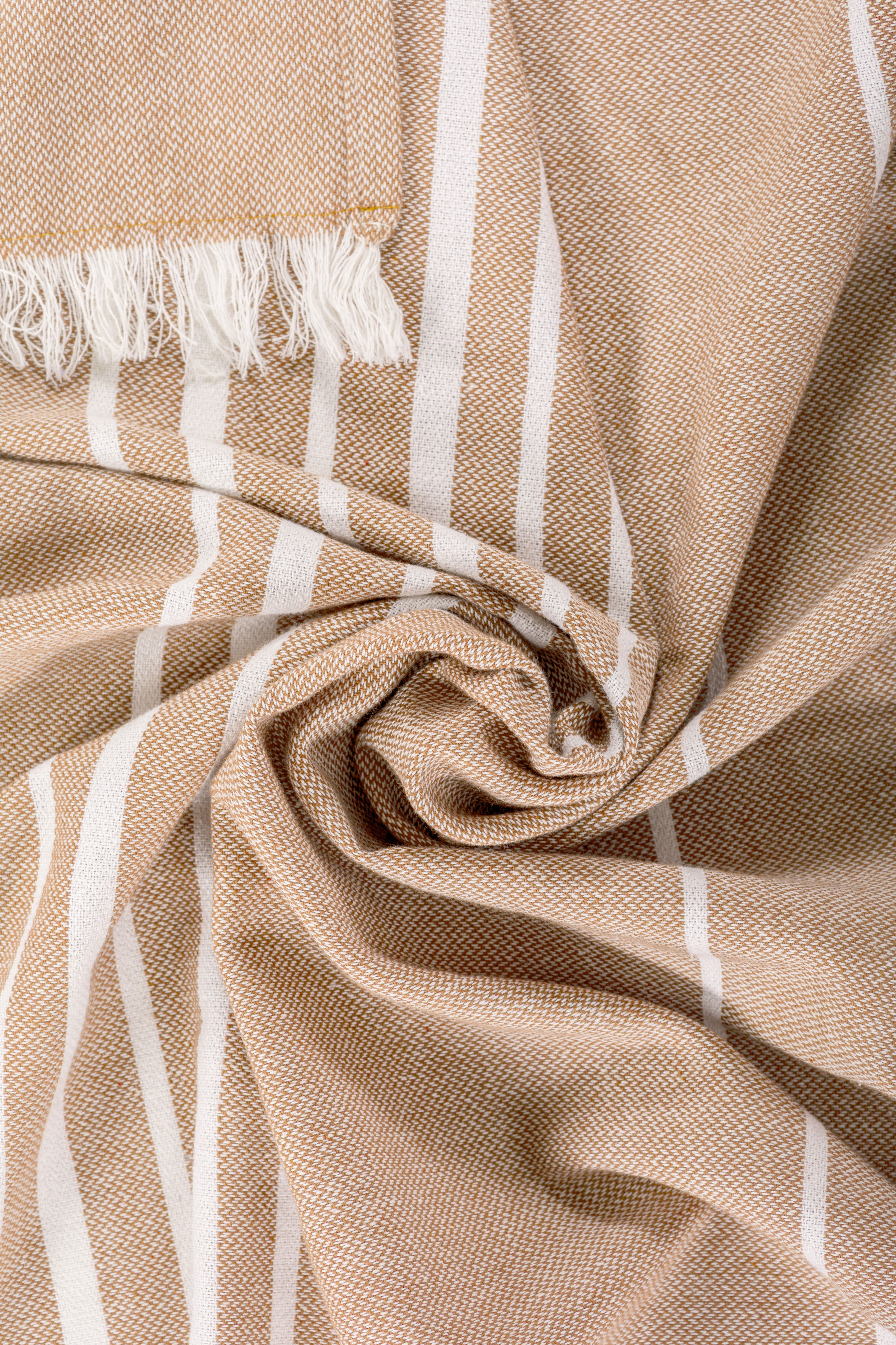 Plaid décoratif SOLENE - 150x200 cm, sable