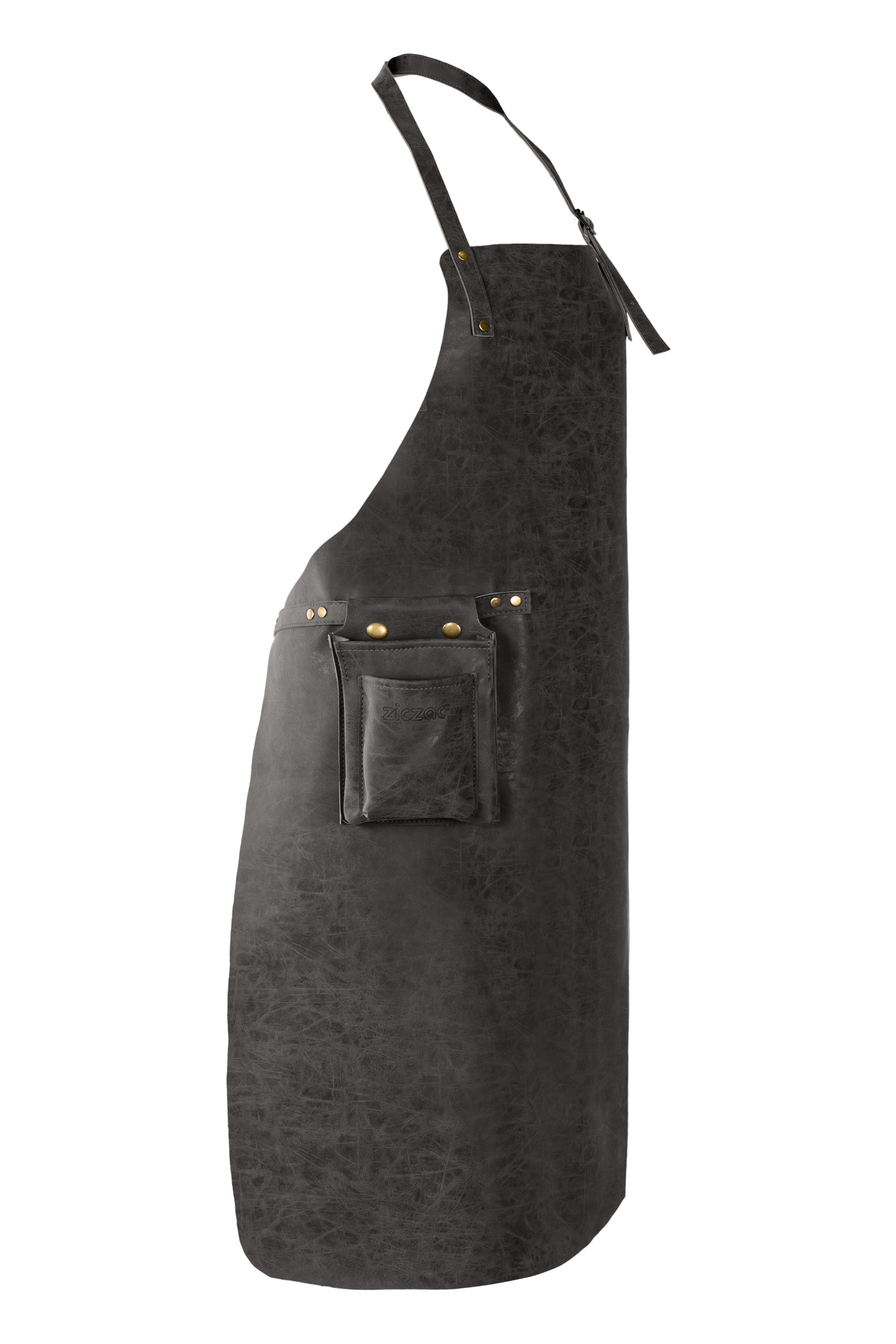 Schort TRUMAN (Towel loop - no pocket - opt. Accessory bag), 70x90 cm, black