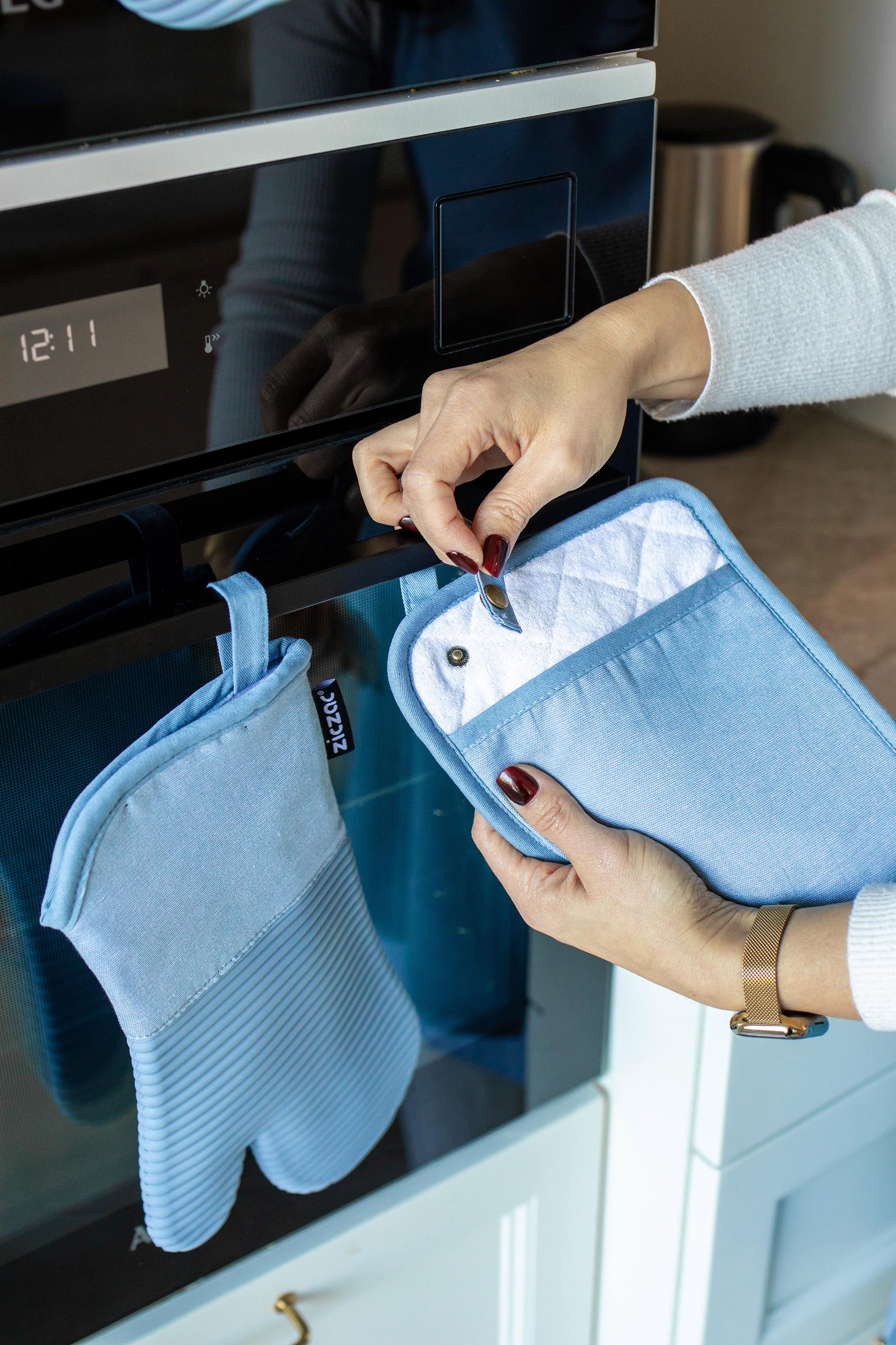 Pannenlap SILO - SET/2 - 18x25,5 cm, blauw