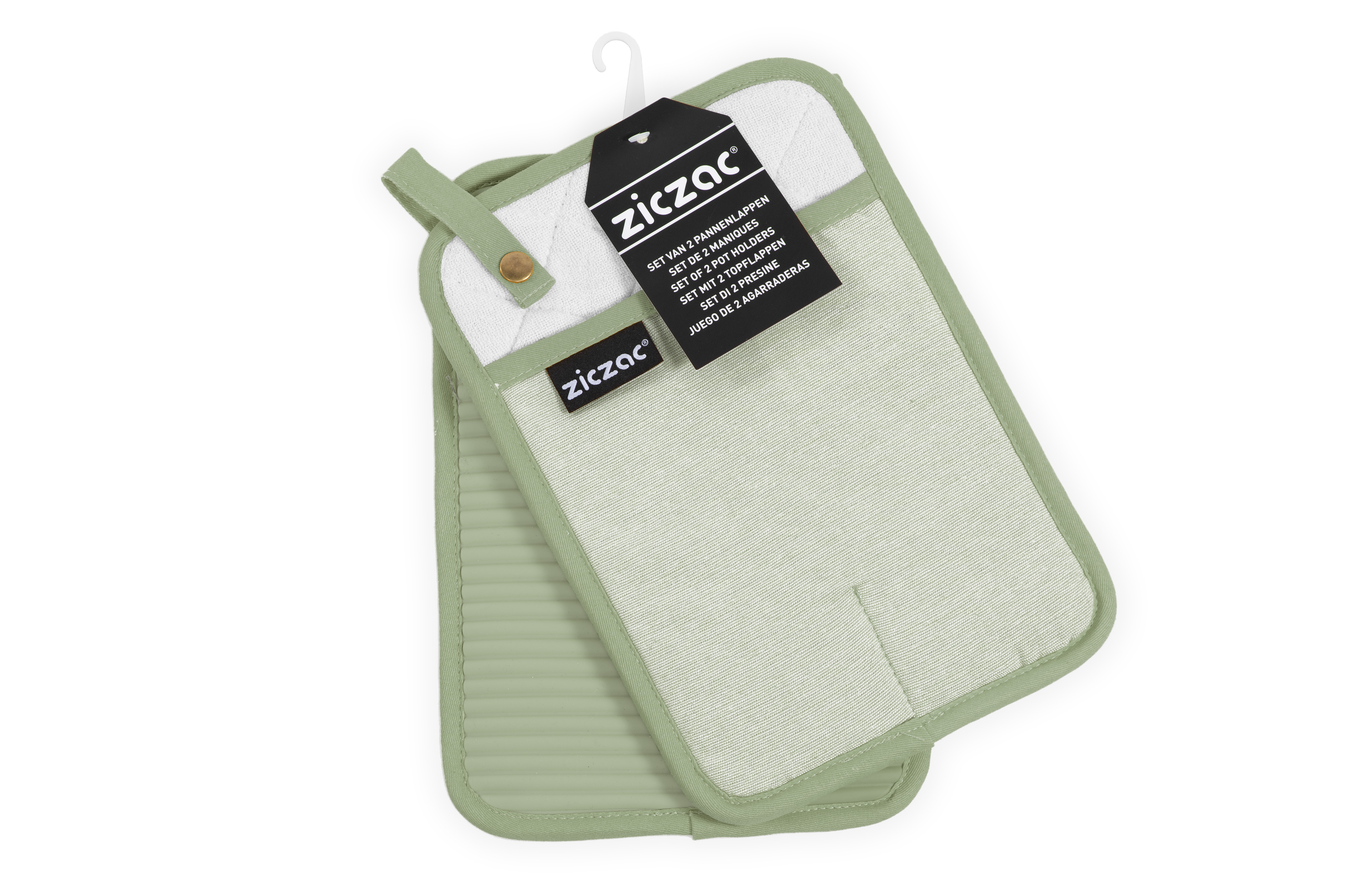 Potholder SILO - SET/2 - 18x25,5 cm, green tea