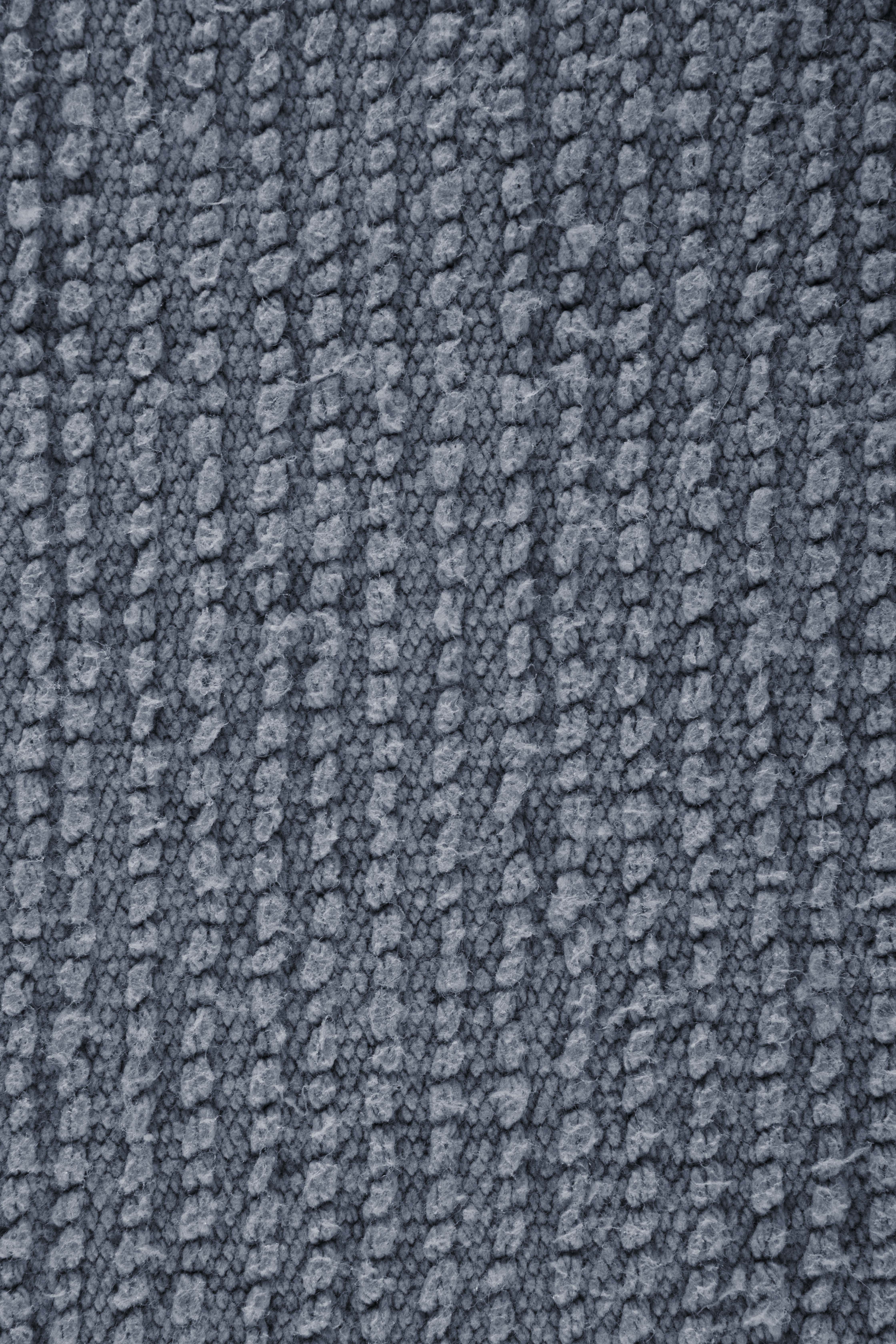 RIVA bath carpet - cotton anti-slip, 60x60cm, stone blue