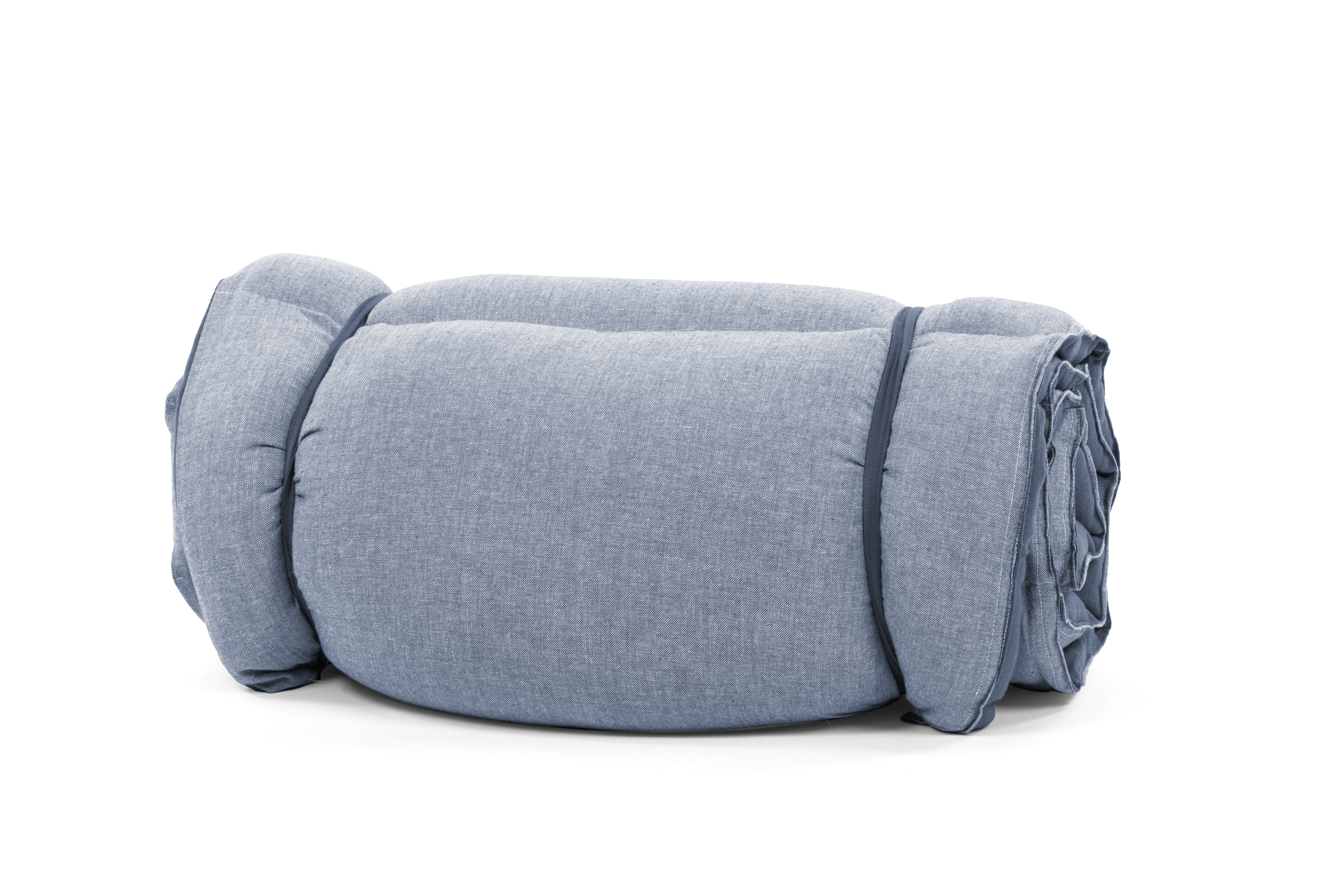 Futon mat CHAMBRAY - 180x60cm, blue