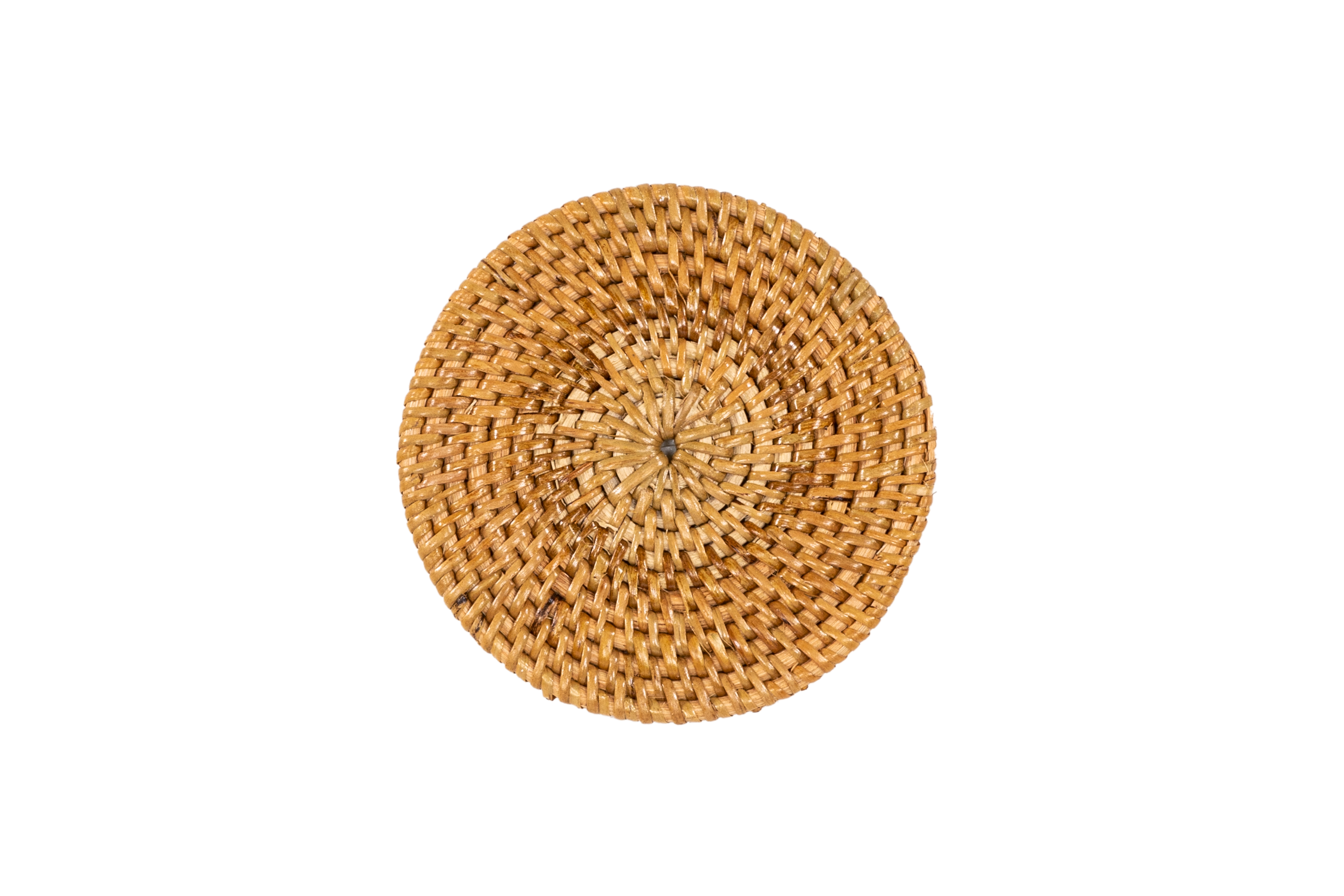 Coaster RATTAN - SET/6 - Rond - Dia 10 cm, natural