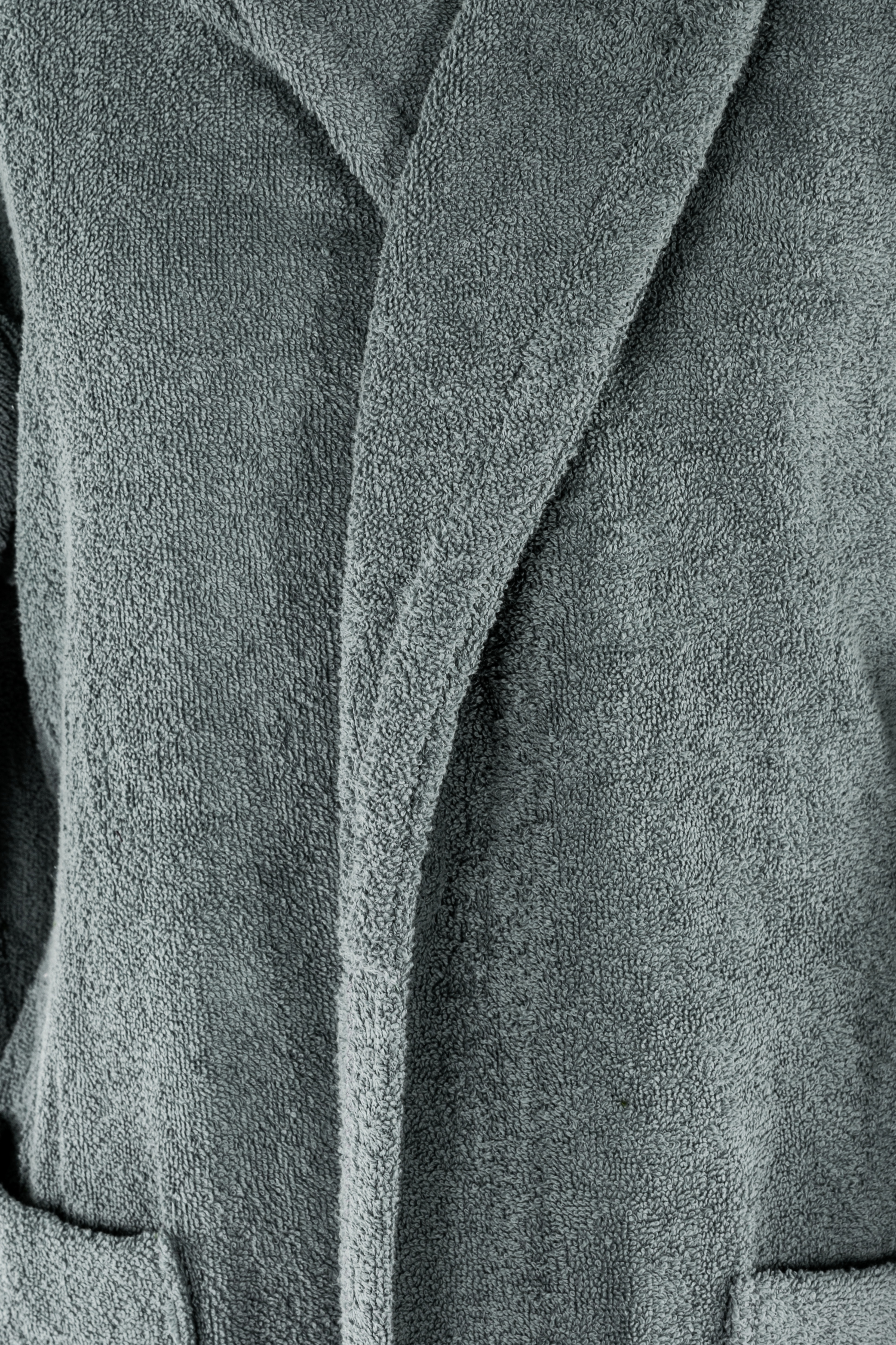 Bathrobe DELUX - S/M, grey