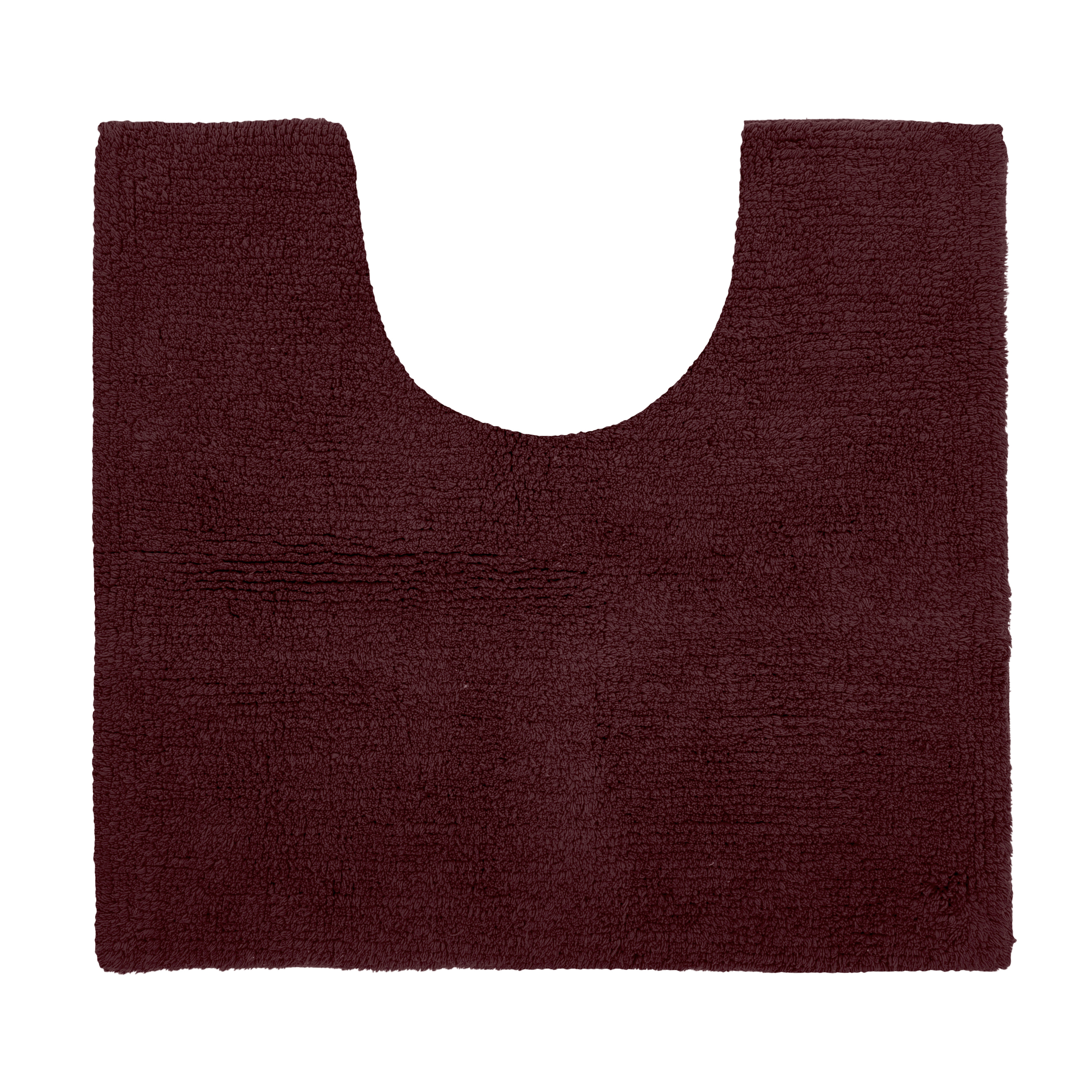 Toilet mat RIVA - cotton anti-slip, 50x45cm, pomegranate